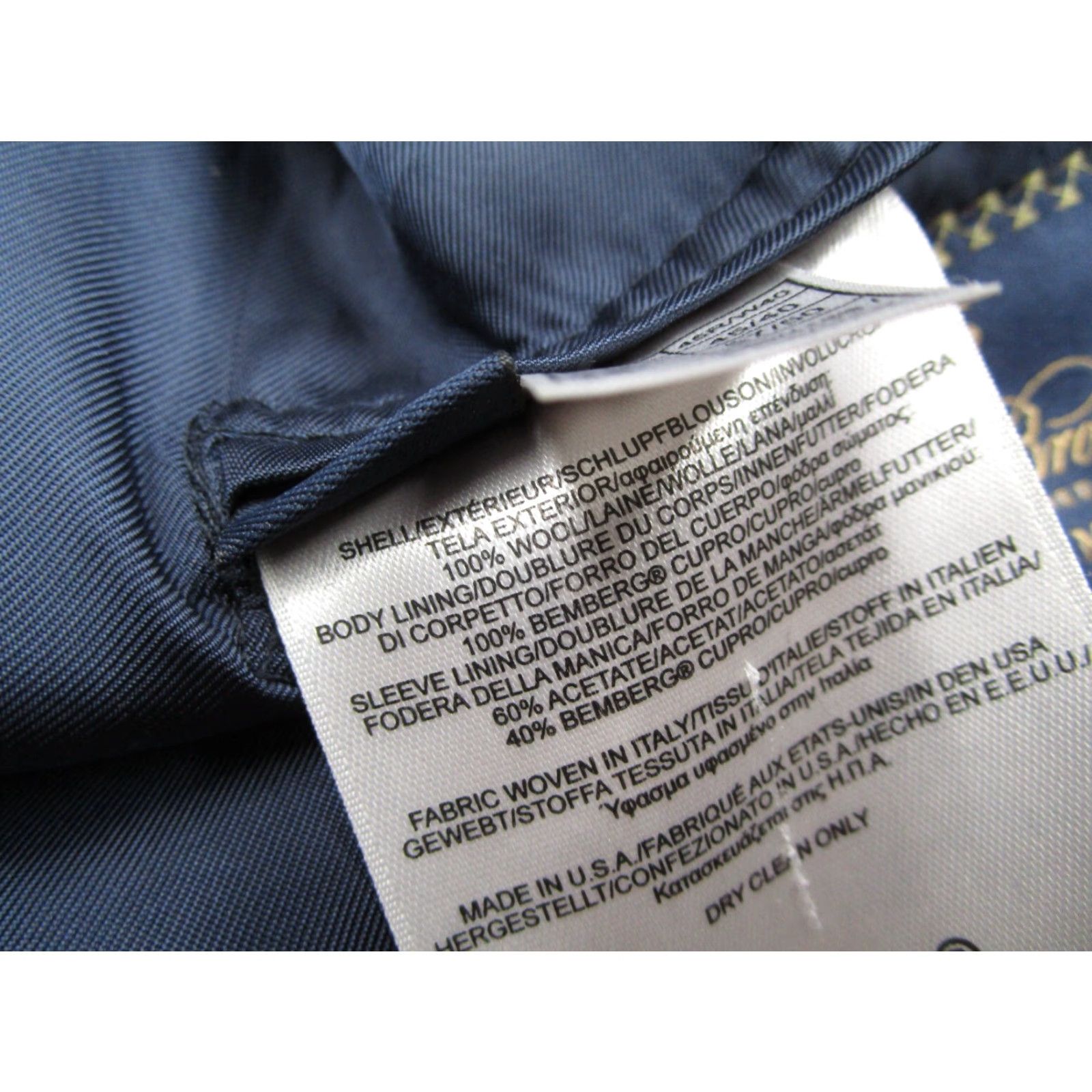 Brooks Brothers Brooks Brothers Jacket Mens Blue 45 R Wool Single-Breasted 2-Button Notch Lapel City Classic Preppy USA Size US S / EU 44-46 / 1 - 6 Thumbnail