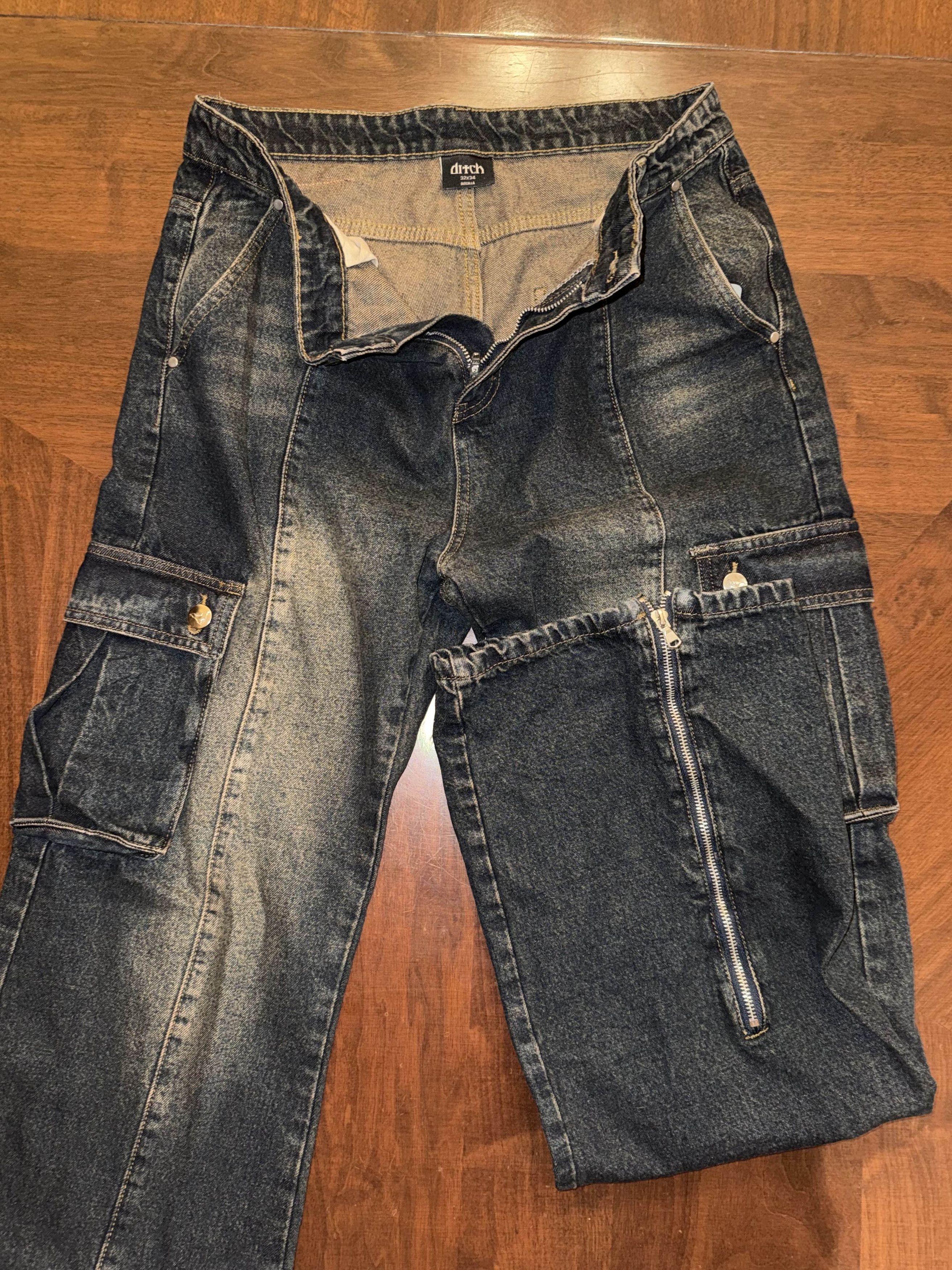 Other Ditch LA Flared Adjustable Cargo Denim *FIRST DROP* 32x34 Size US 32 / EU 48 - 7 Thumbnail