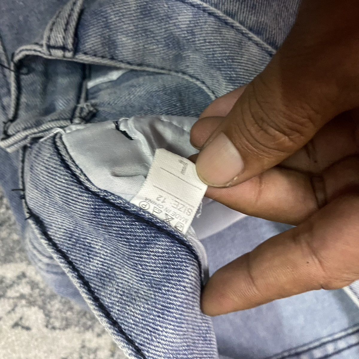 14th Addiction × Japanese Brand × Vintage Vintage Japan Baggy Bondage Zipper Denim Jeans Size 29" - 4 Thumbnail