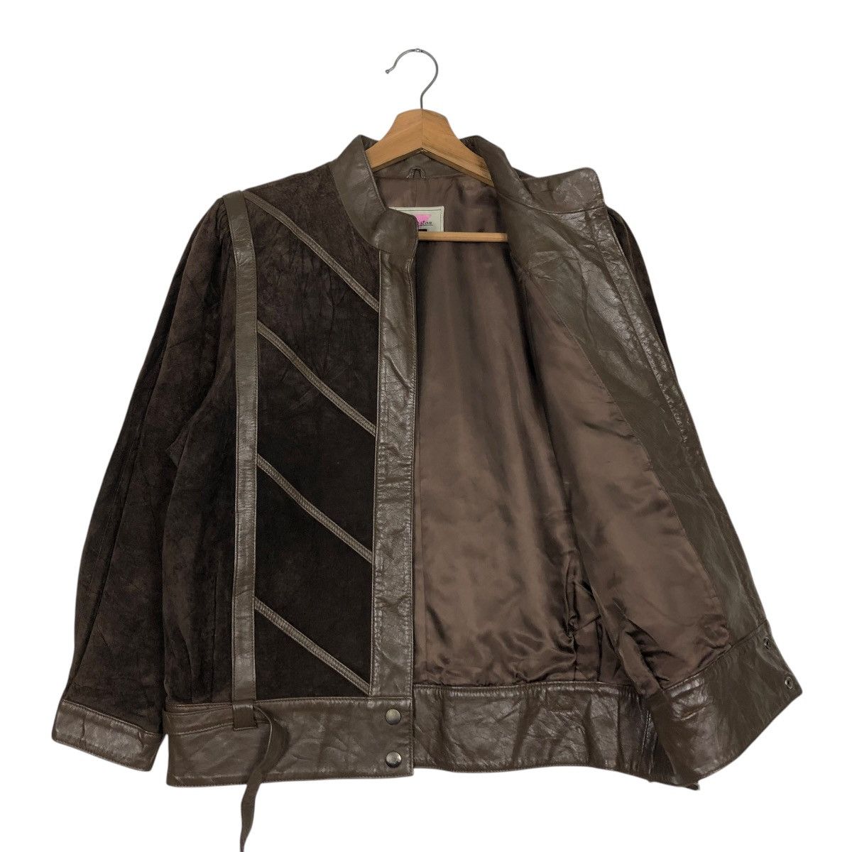 Japanese Brand 🔥VINTAGE BOMBER LEATHER JACKET SOFT HOUSTAN Size US M / EU 48-50 / 2 - 13 Thumbnail