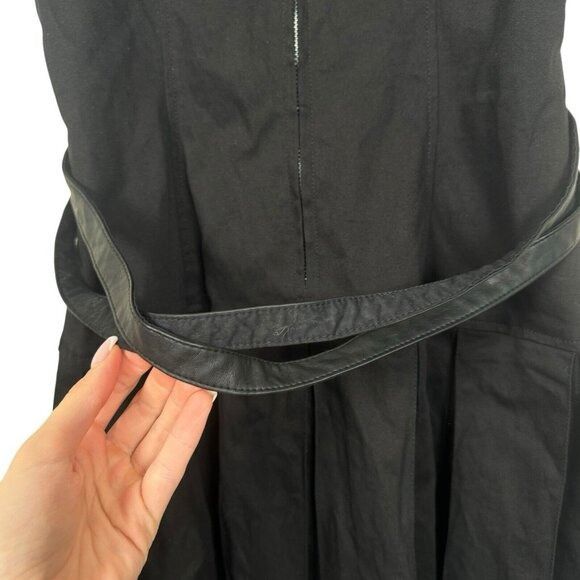 Tripp NYC Tripp NYC Women's M Black Pleated Overall Mini Dress Punk Go Size M / US 6-8 / IT 42-44 - 3 Thumbnail