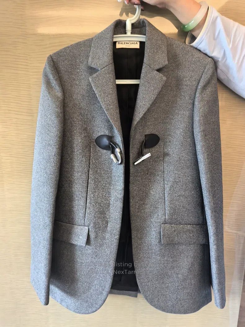 Balenciaga Balenciaga Gray Coat Size XXS / US 00 / IT 34 - 1 Thumbnail