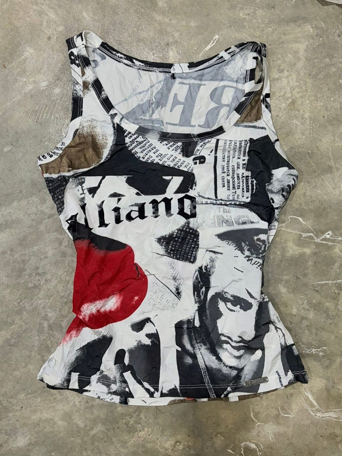 John Galliano Galliano Tanktop Size S / US 4 / IT 40 - 2 Thumbnail