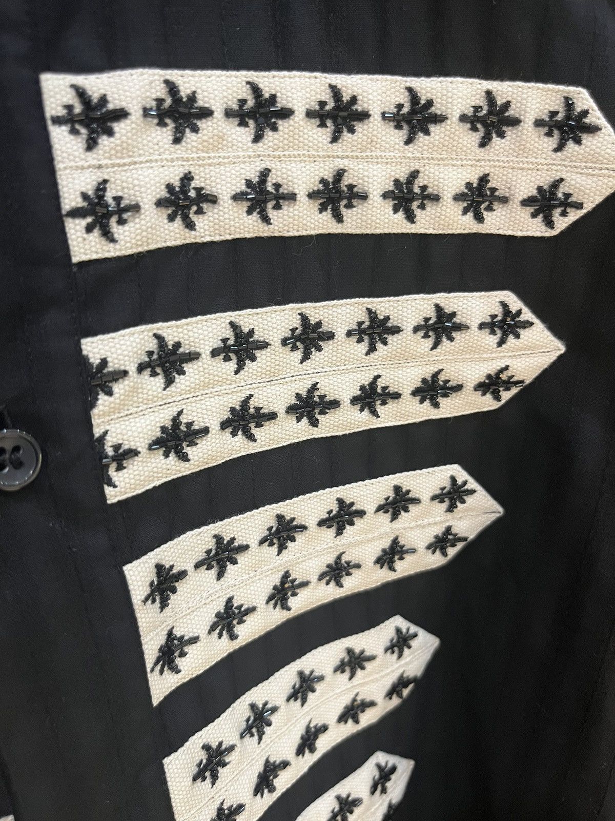 Saint Laurent Paris Black striped officer shirt collar size39 Size US M / EU 48-50 / 2 - 15 Thumbnail