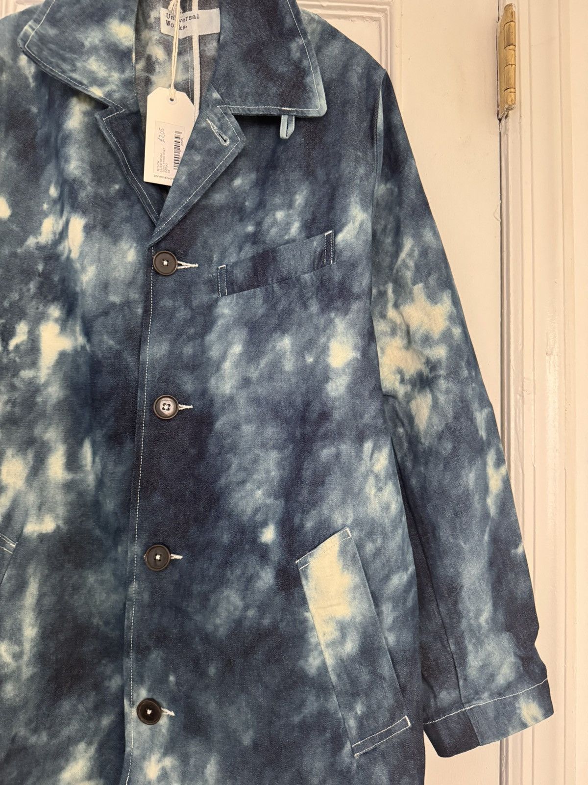 Universal Works Universal Works Long Swing Coat in Indigo Cloud Denim XS NWT Size US XS / EU 42 / 0 - 5 Thumbnail