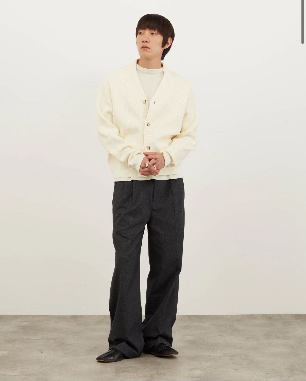 Daniel Simmons Daniel Simmons - Cream Cotton Knit Cardigan size XS Size US XS / EU 42 / 0 - 9 Thumbnail