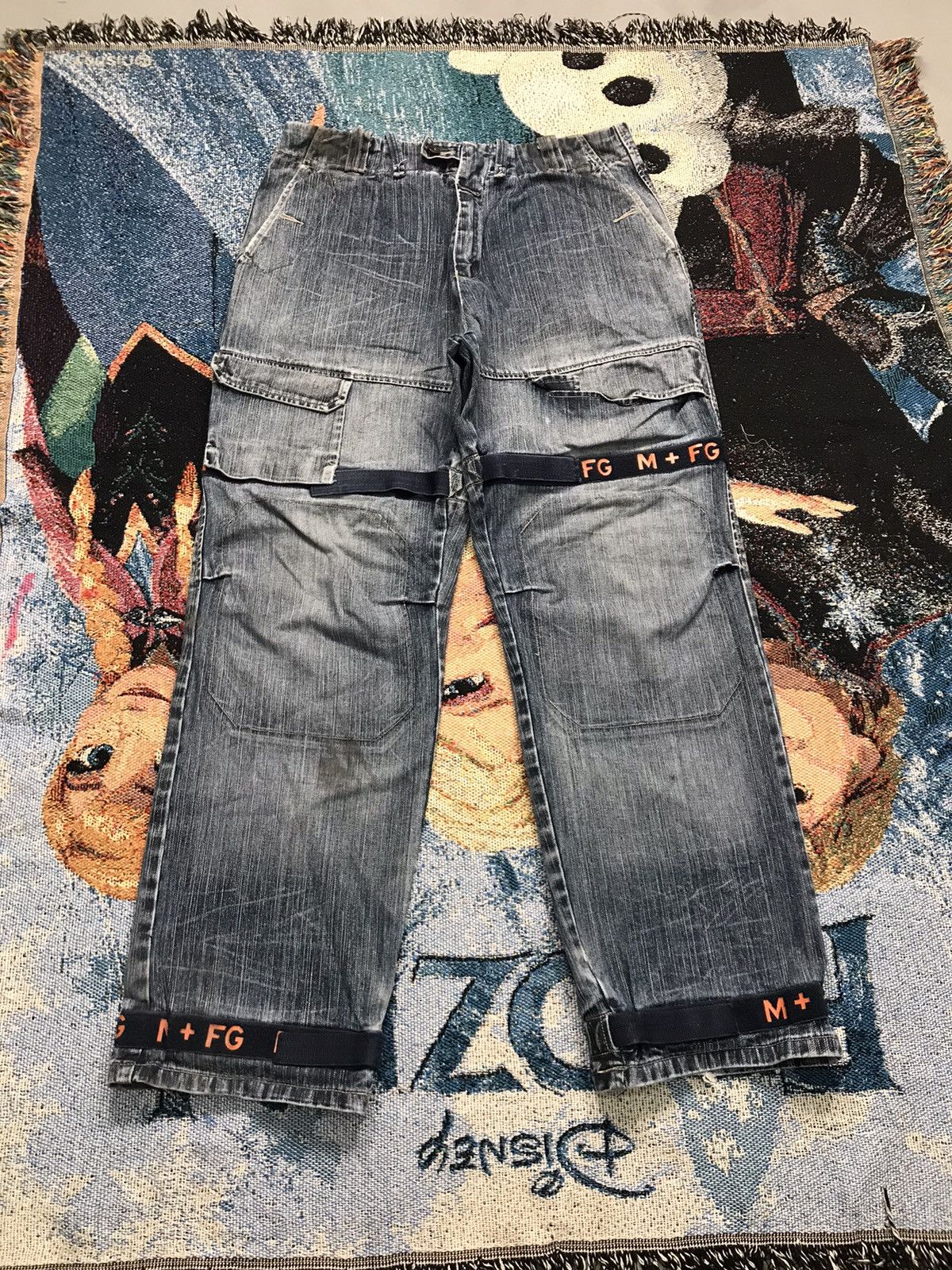 Marithe + Francois Girbaud Vintage marithe & Francois girbaud cargo denim Size US 36 / EU 52 - 1 Thumbnail