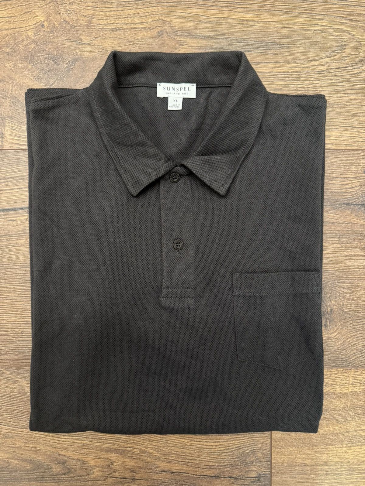 Sunspel Sunspel Charcoal Riviera Polo - Size XL Size US XL / EU 56 / 4 - 1 Thumbnail