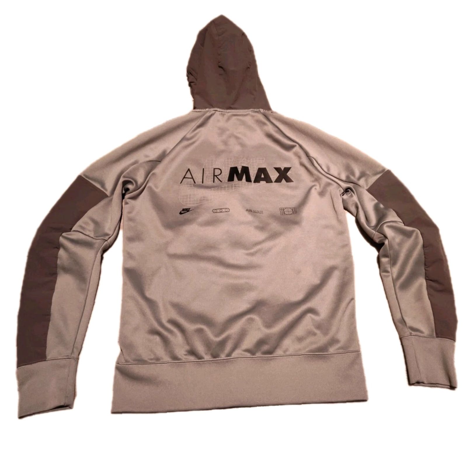 Nike NIKE NSW Air Max Grid Full Zip Hoodie Jacket Coat Woven Grey S EUC Men Grey Zip Windproof Full Zip AirMax Jacket Size US S / EU 44-46 / 1 - 2 Thumbnail