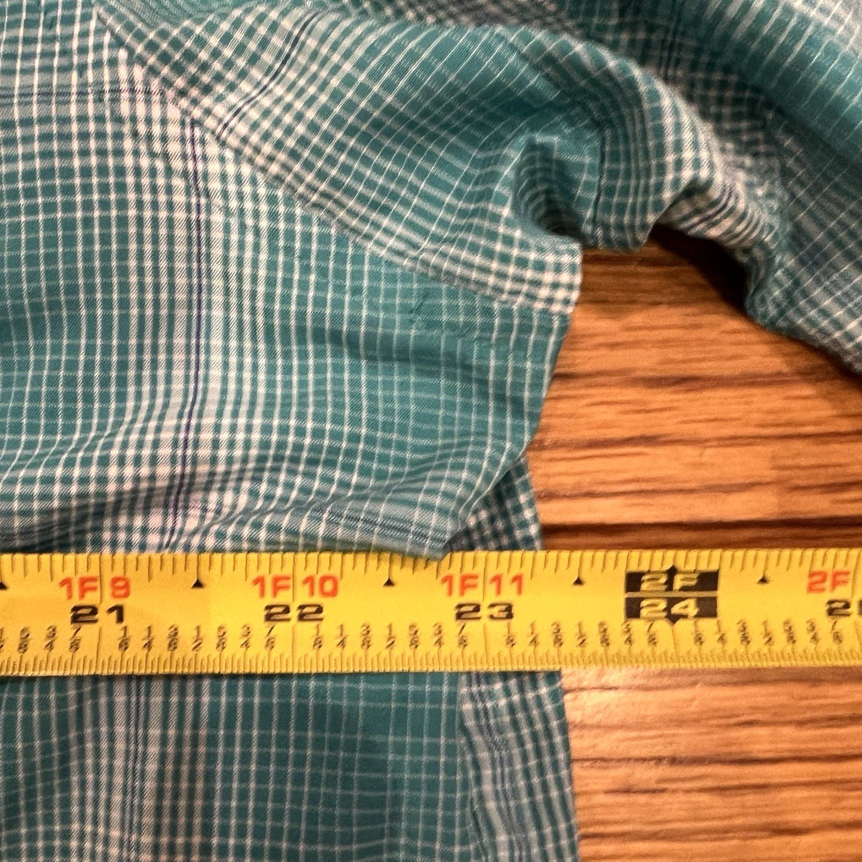CO Duluth Shirt Blue Plaid Button-Down Short Sleeve Mens L Casual Business Travel Workwear Size US L / EU 52-54 / 3 - 7 Thumbnail