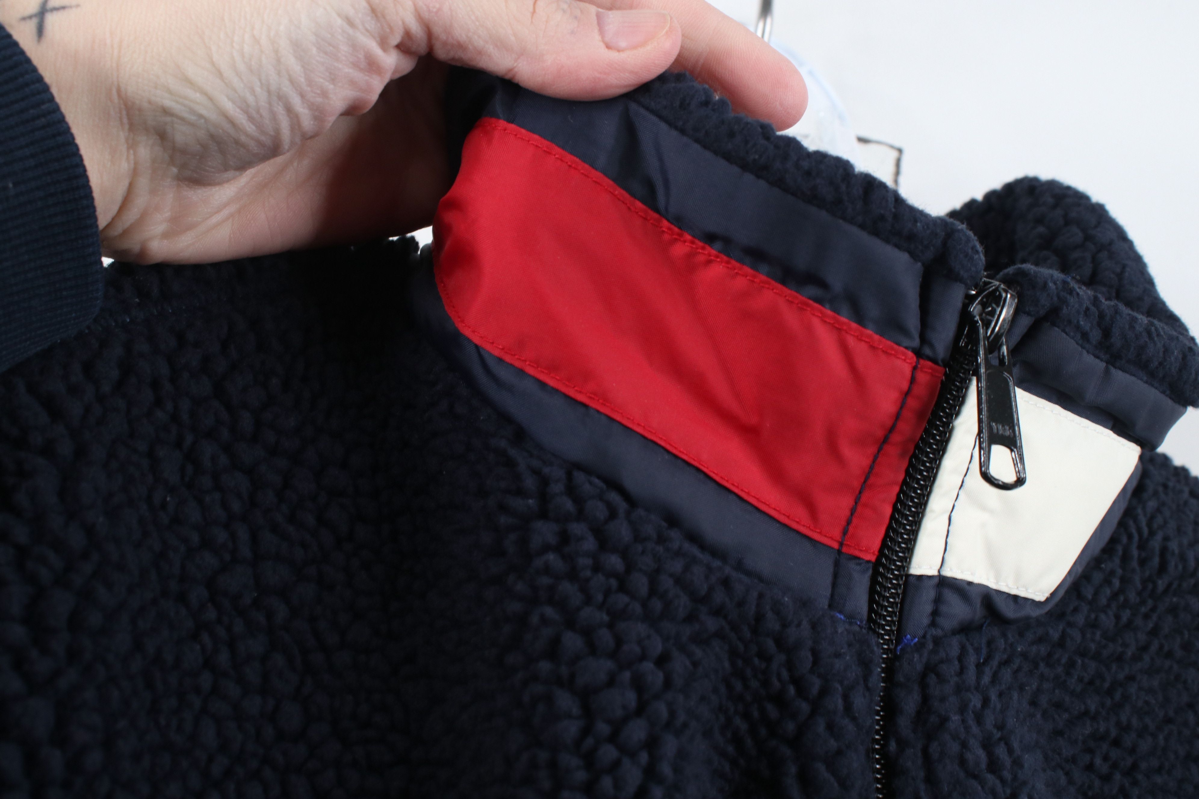 Tommy Hilfiger Vintage 90s Tommy Hilfiger Deep Pile Fleece 1/4 Zip Sweater Size US L / EU 52-54 / 3 - 6 Thumbnail