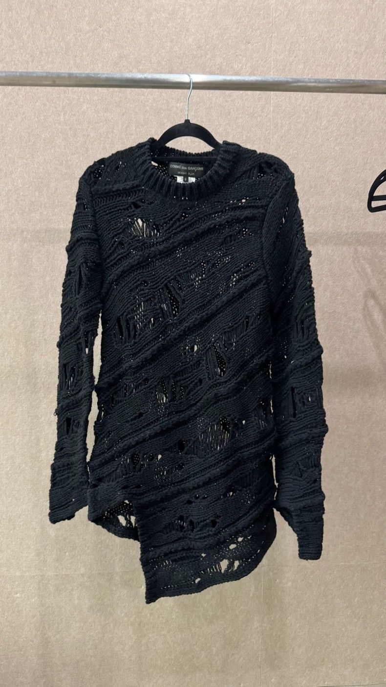 Comme des Garcons Comme Des Garcons Black ripped sweater 2505-Nextarrow Size S / US 4 / IT 40 - 1 Thumbnail
