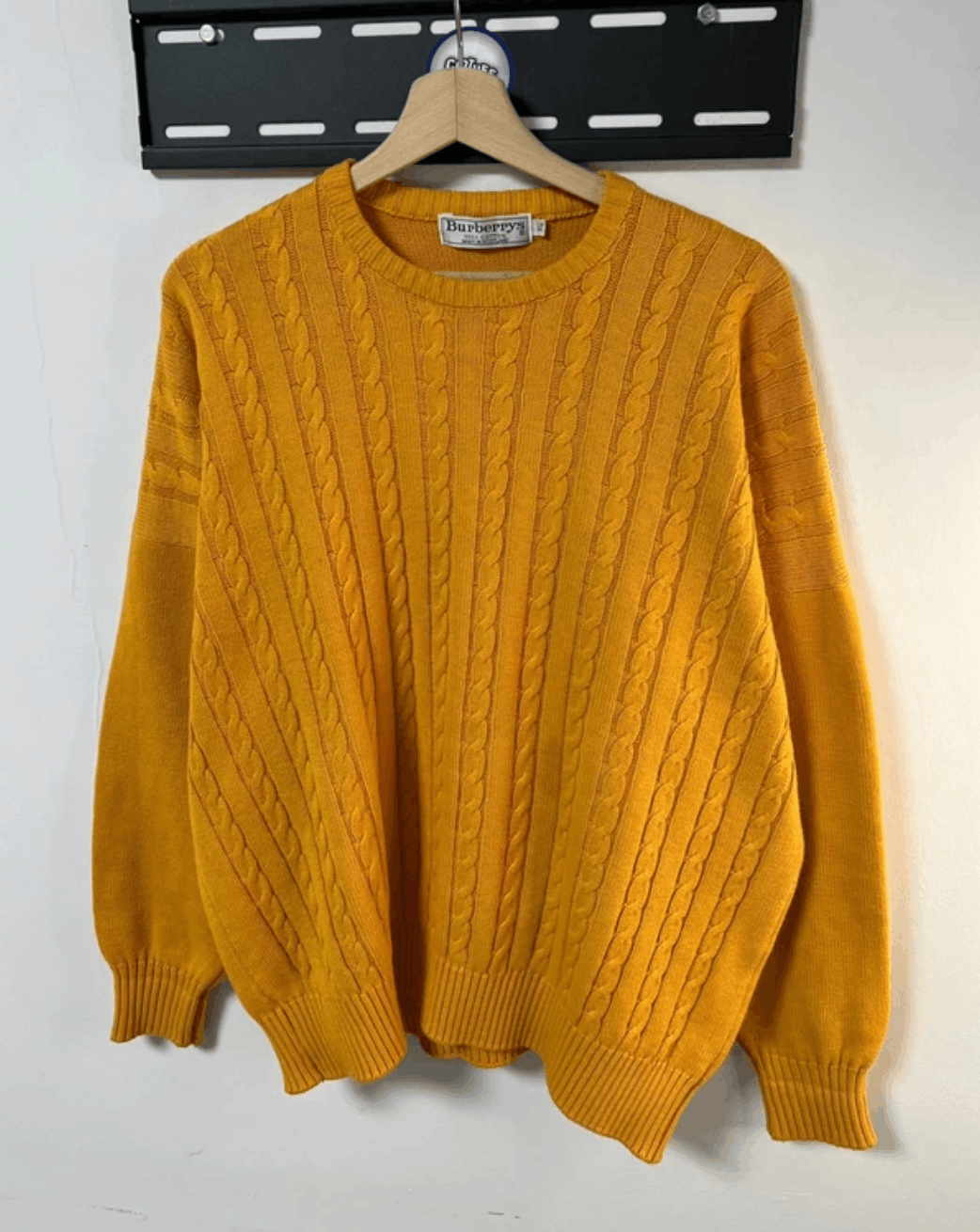 Burberry Vintage Burberrys Cable knit Size US XL / EU 56 / 4 - 2 Thumbnail