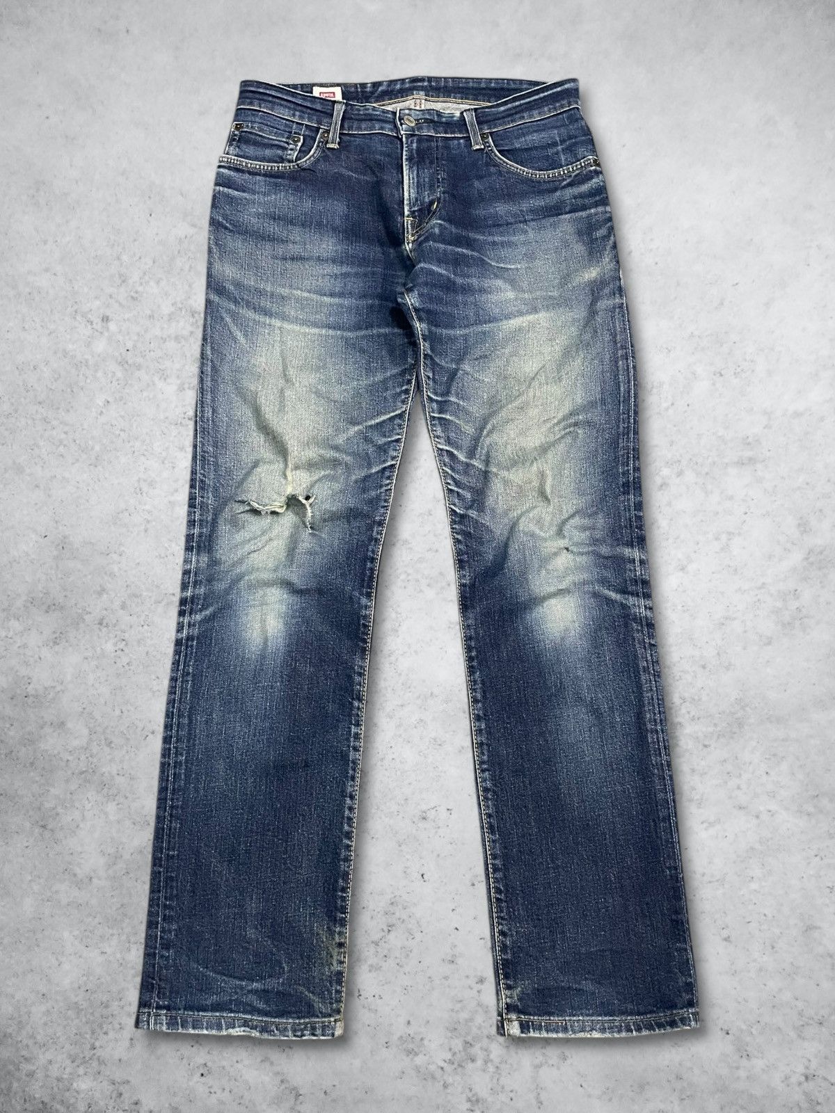 Edwin Vintage Edwin Made in Japan Blue Wash Loose Straight Jeans Size US 30 / EU 46 - 1 Thumbnail
