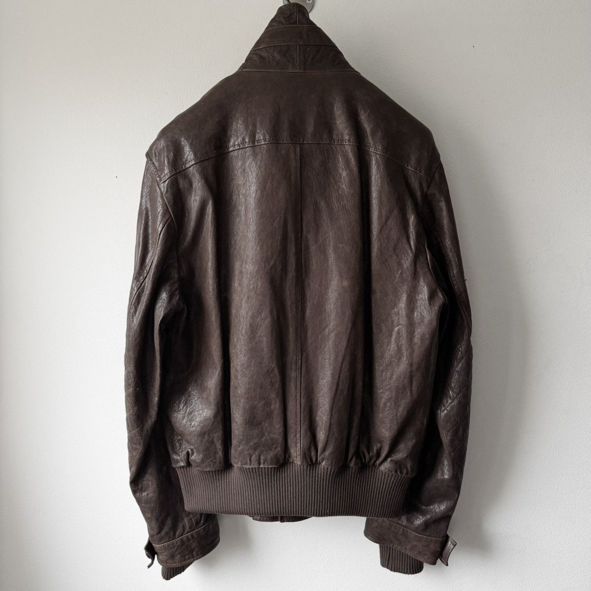 Dolce & Gabbana Dolce & Gabbana FW2005 Double Layered Bomber Leather Jacket Size US L / EU 52-54 / 3 - 7 Thumbnail