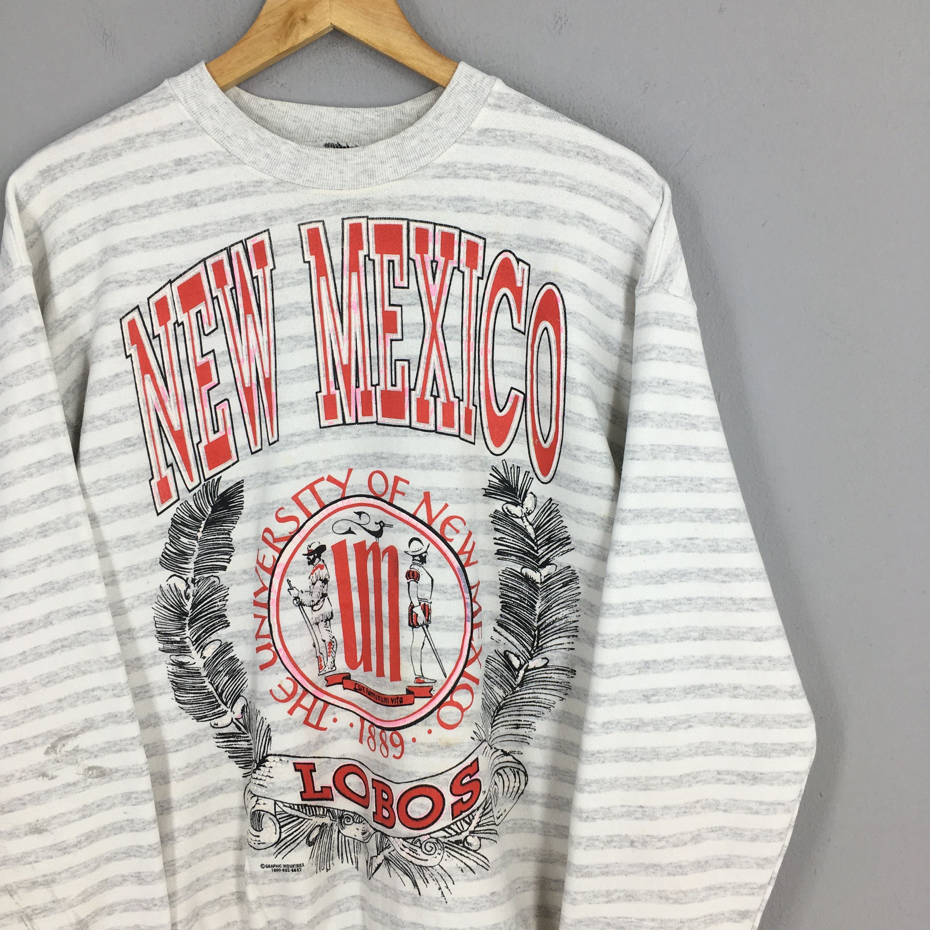 Other Vintage New Mexico Lobos NCAA Sweatshirt Large Size US L / EU 52-54 / 3 - 2 Thumbnail