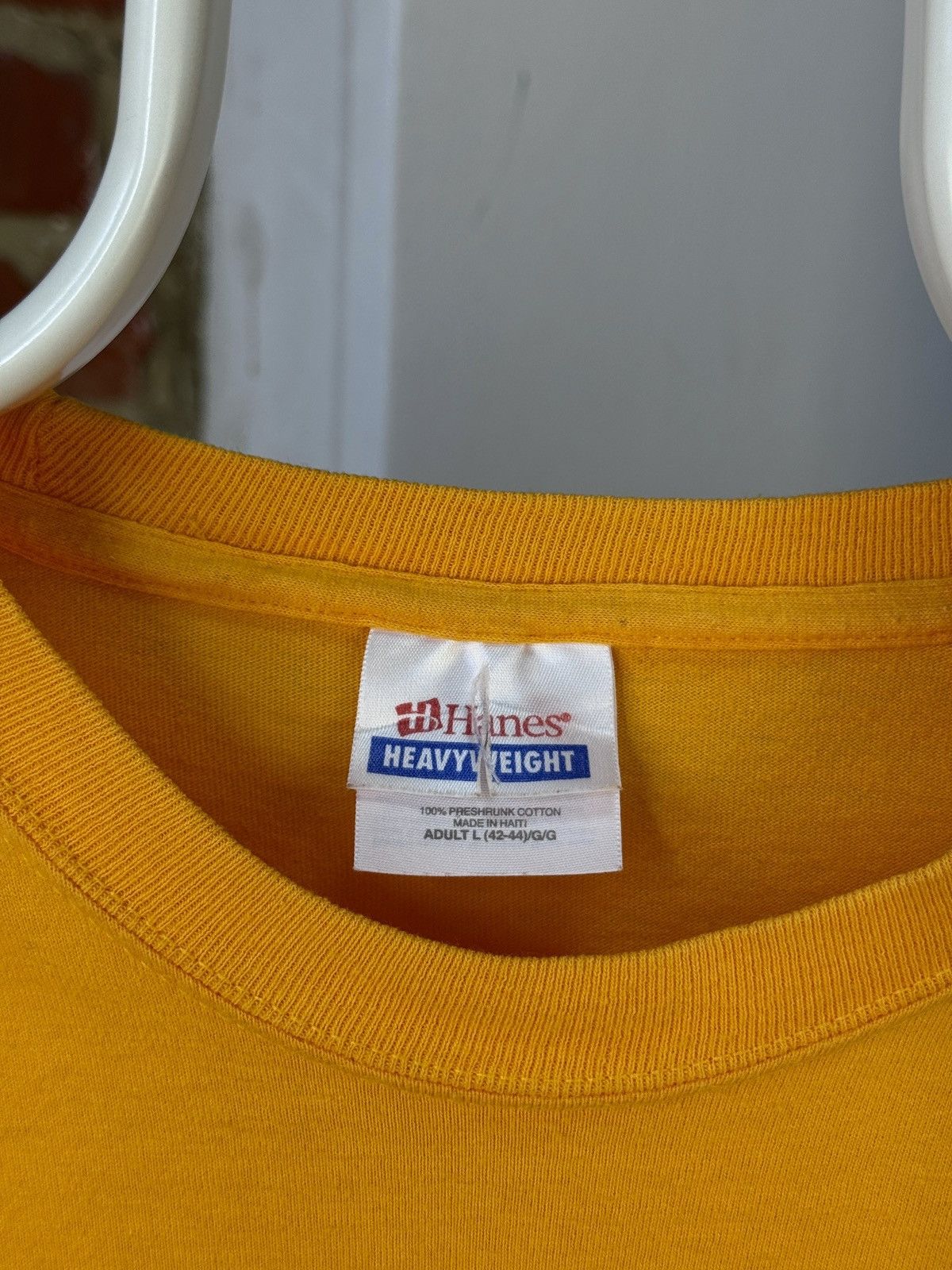 Hanes × Vintage LAS VEGAS Nevada Hanes Vintage Yellow T-Shirt Size US L / EU 52-54 / 3 - 15 Thumbnail
