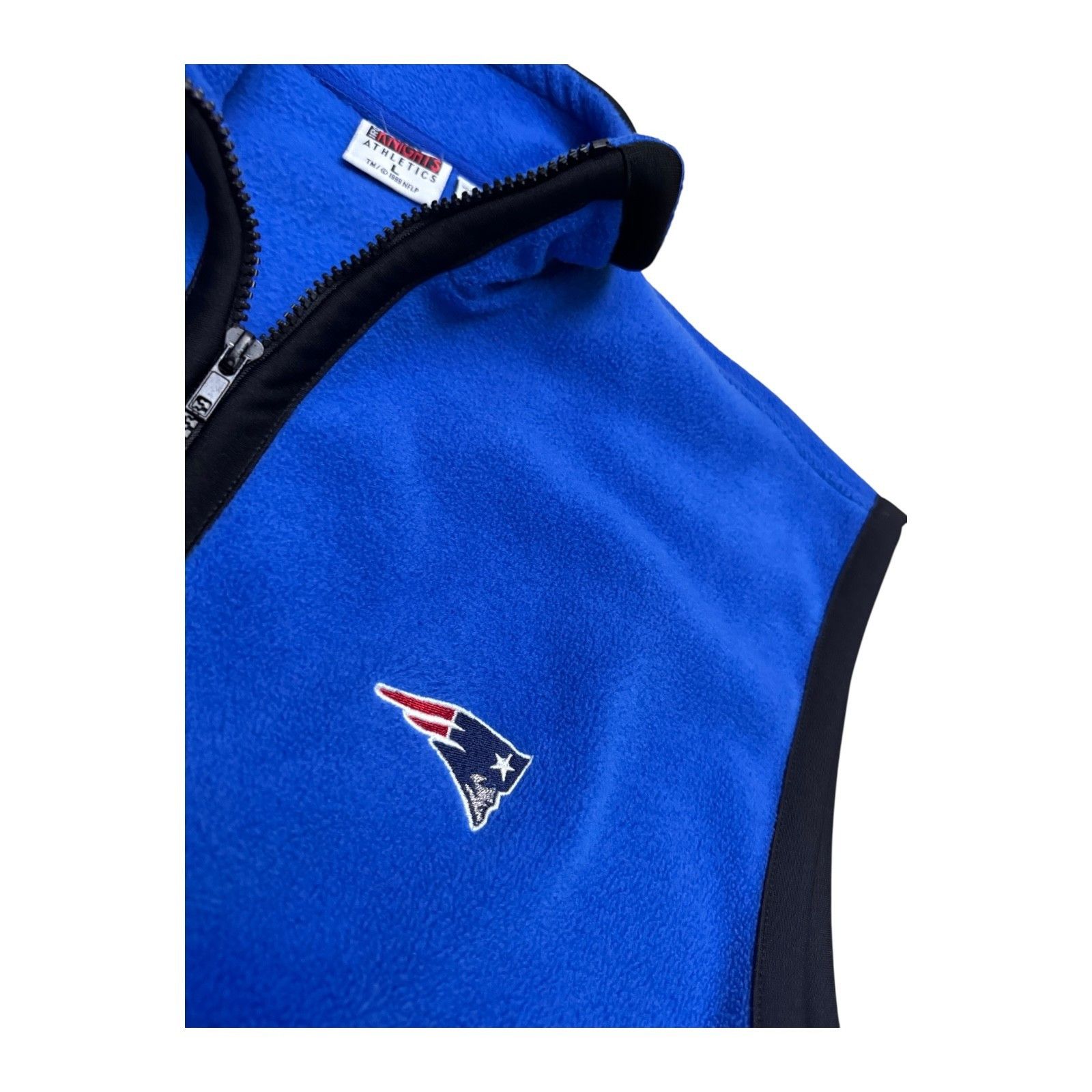 NFL VINTAGE 90s New England Patriots NFL Fleece Vest Large Size US L / EU 52-54 / 3 - 3 Thumbnail