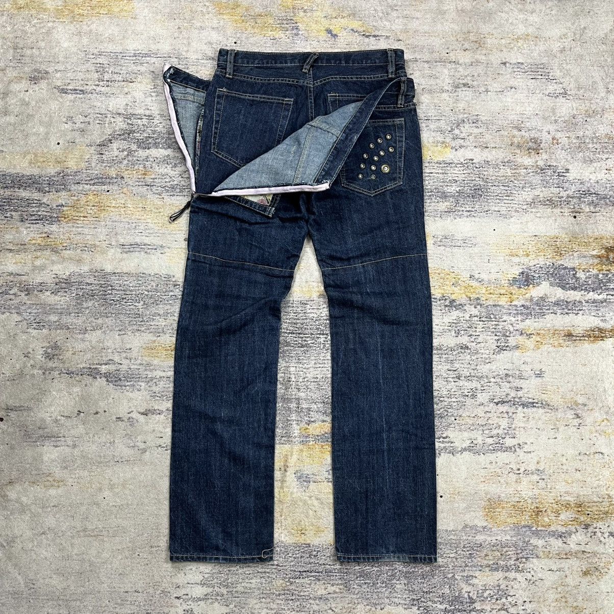 PPFM Ppfm double waist denim pants travis scott style Size US 32 / EU 48 - 1 Thumbnail