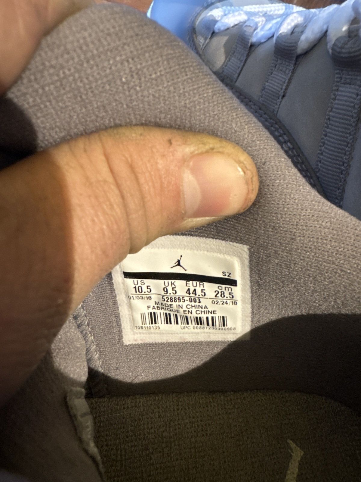 Jordan Brand Jordan Retro 11 Low Cool Grey Size US 10.5 / EU 43-44 - 2 Thumbnail