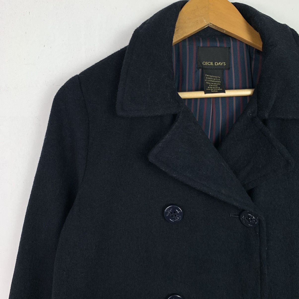 Designer × Japanese Brand × Vintage Vintage Japanese Brand Peacoat Wool Blazers Size US M / EU 48-50 / 2 - 3 Thumbnail