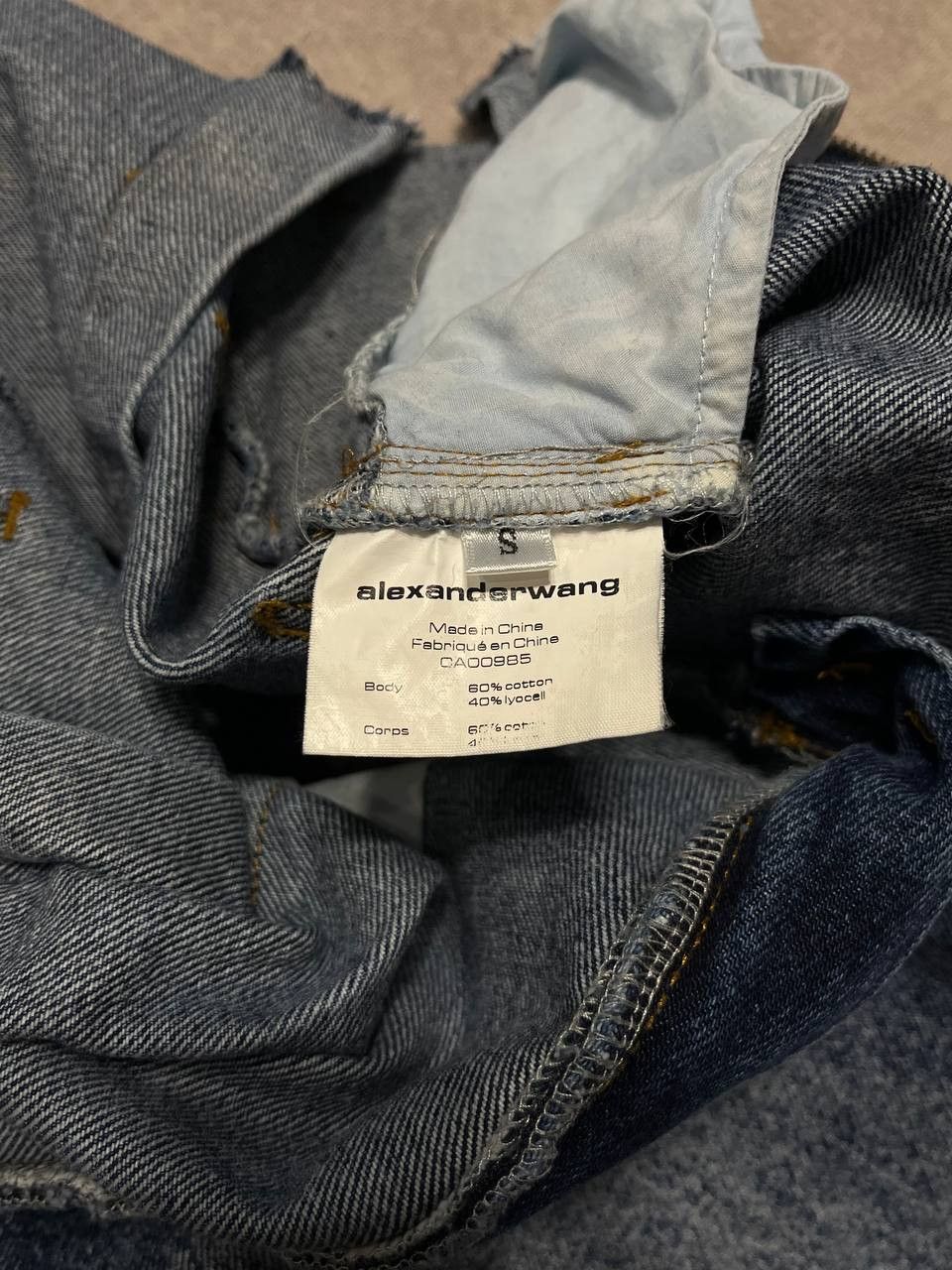 Alexander Wang Rare Alexander Wang Avant Garde Women`s Blue Jeans Denim S Size 27" / US 4 / IT 40 - 13 Thumbnail