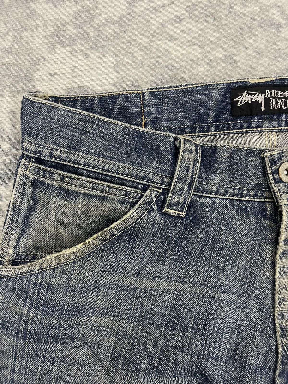 Stussy Vintage Stüssy Japan 'Rough & Rugged' Carpenter Denim Pants Size US 32 / EU 48 - 6 Thumbnail
