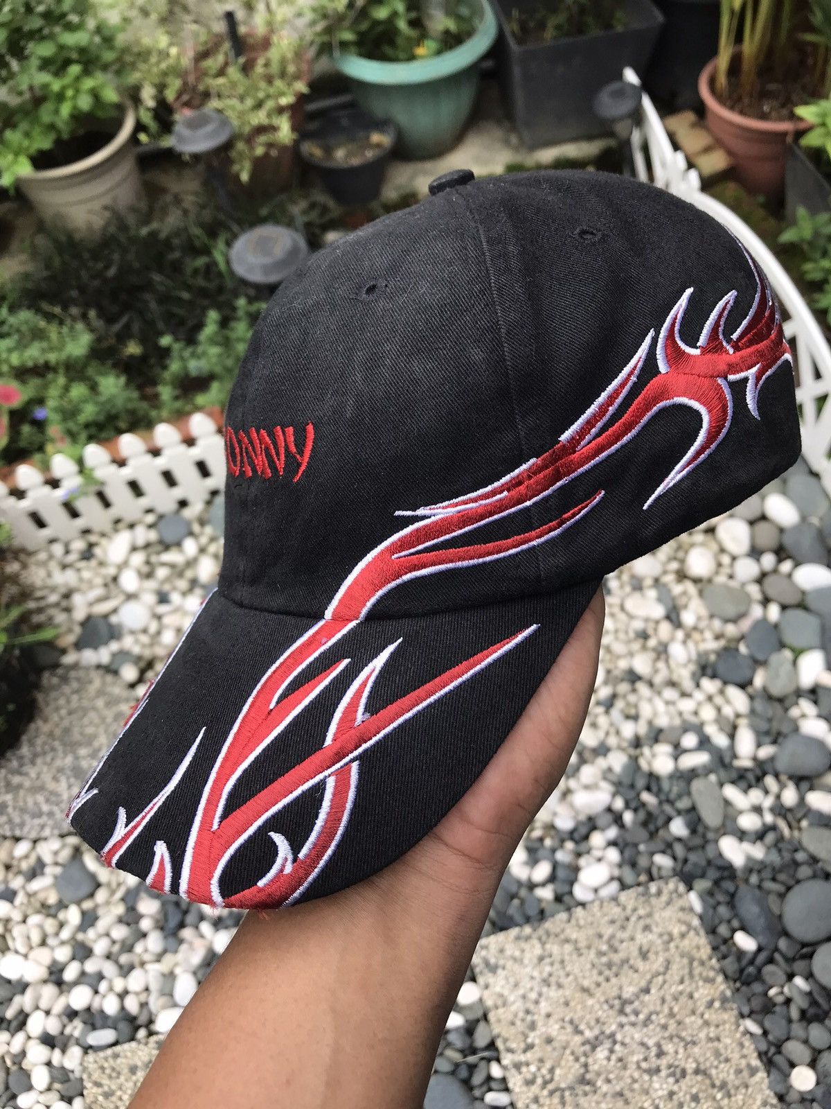 Japanese Brand ACCEPT OFFER 💥 VINTAGE EMBROIDERY FLAMES CAP HAT Size ONE SIZE - 3 Thumbnail