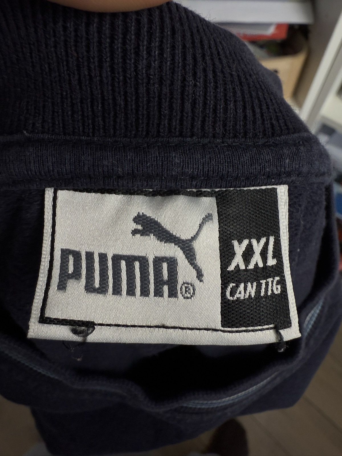 Puma × Vintage Vintage 90s Puma big logo boxy sweatshirt XXL blockcore y2k Size US XXL / EU 58 / 5 - 4 Thumbnail