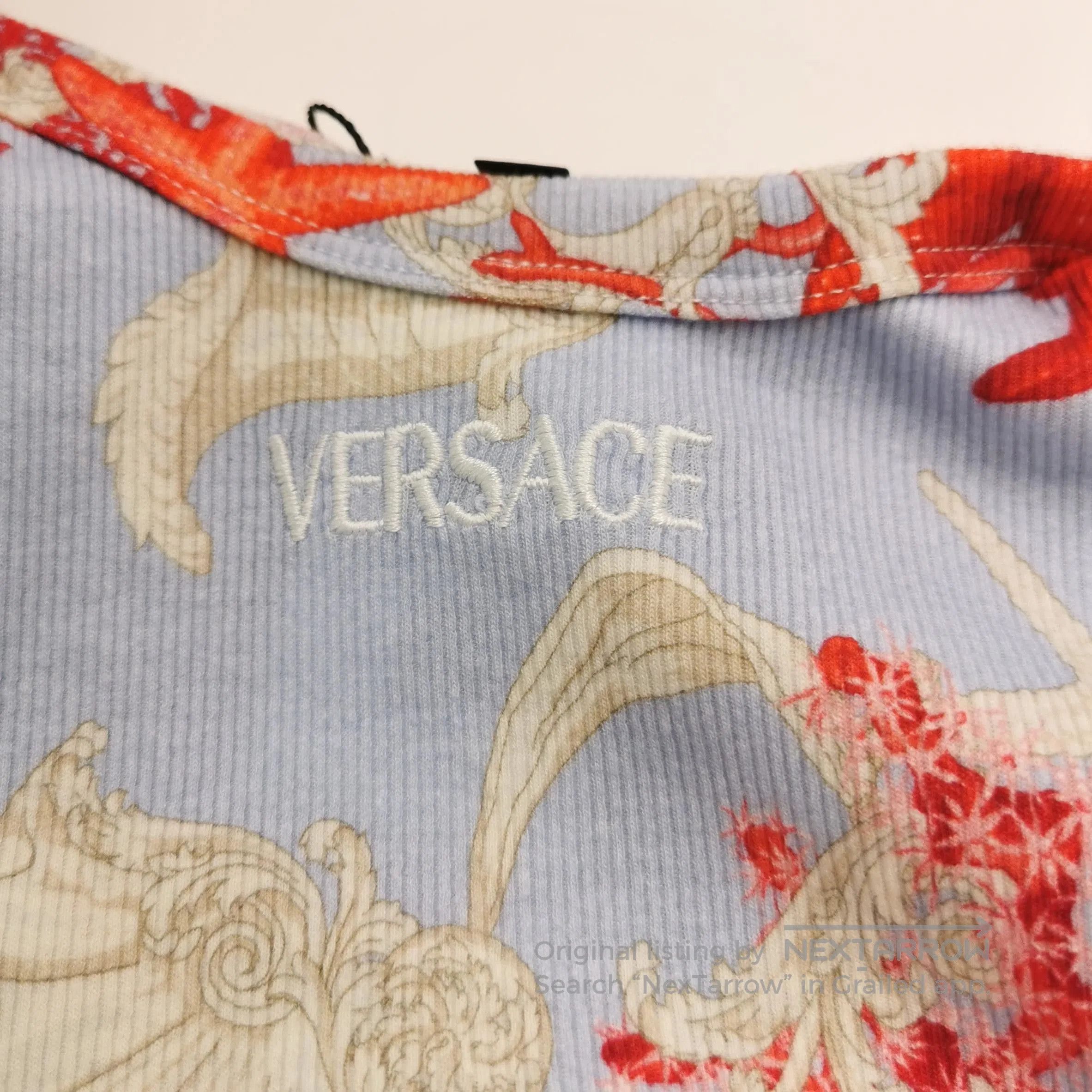 Versace Versace XXL Cotton Round Neck Logo Tee. Size US XXL / EU 58 / 5 - 1 Thumbnail