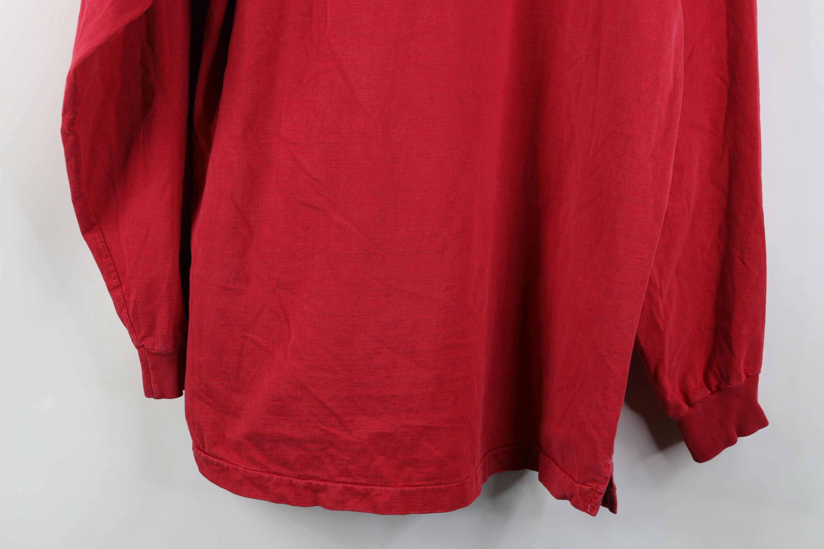 Vintage Vintage 90s Streetwear Blank Long Sleeve Henley T-Shirt Size US L / EU 52-54 / 3 - 14 Thumbnail