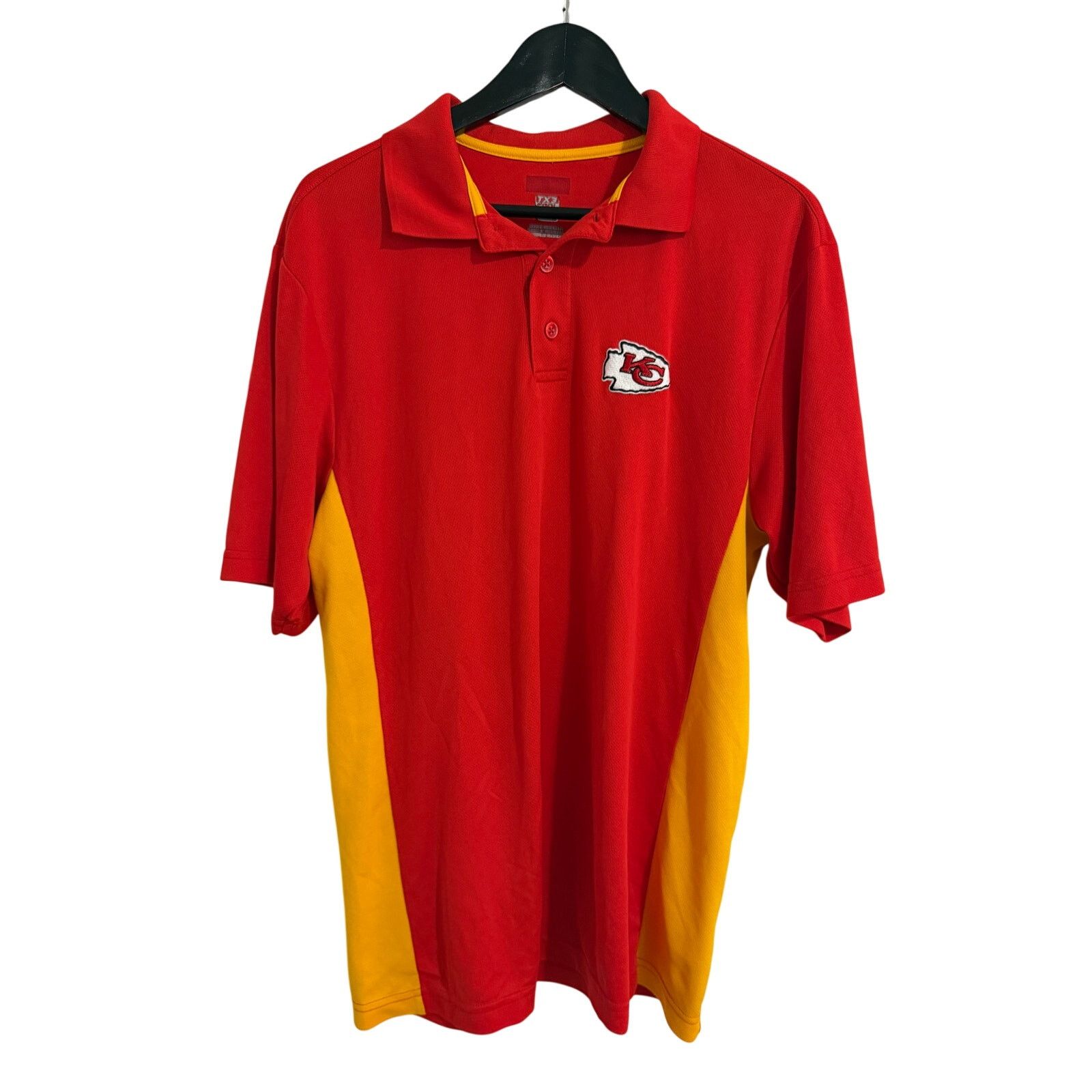 Majestic Kansas City Chiefs NFL Football Polo Shirt Men's Size L Size US L / EU 52-54 / 3 - 1 Thumbnail