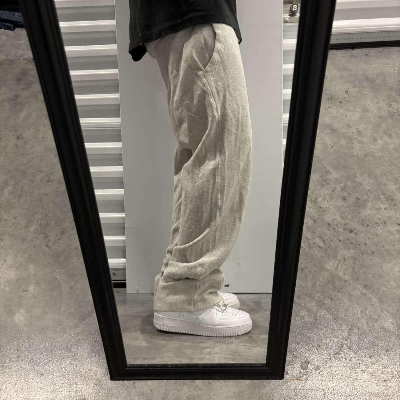 Japanese Brand × Vintage Crazy Vintage Y2K/2000s Light Grey Streetwear Skater Essential Sweatpants! Size US 32 / EU 48 - 2 Thumbnail