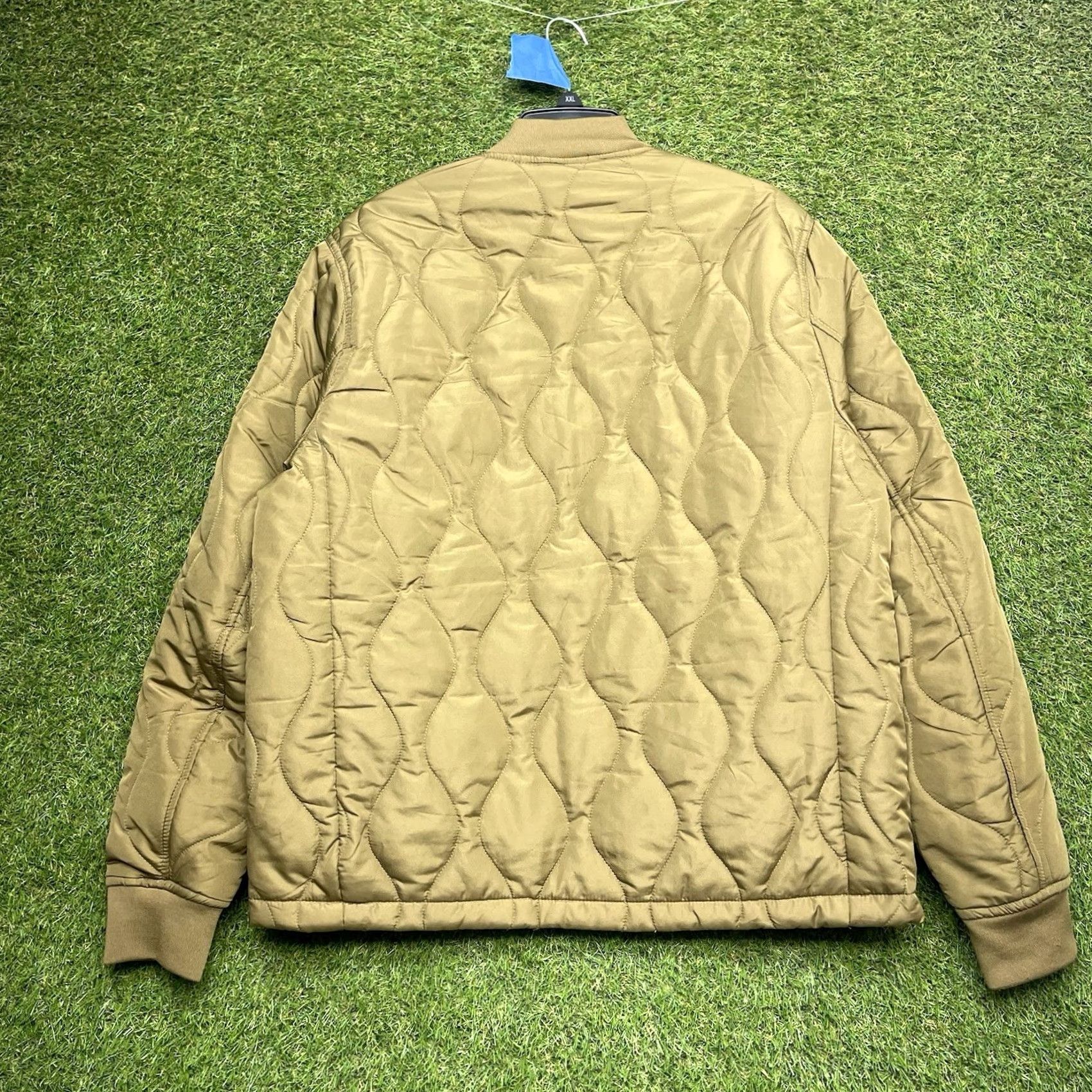 Vintage Hawke & Co Jacket Mens L Brown Quilted Zip Stand-Up Pocket Wind-Resistant Outdoor Hiking Mid-Length NWT Size US L / EU 52-54 / 3 - 2 Thumbnail