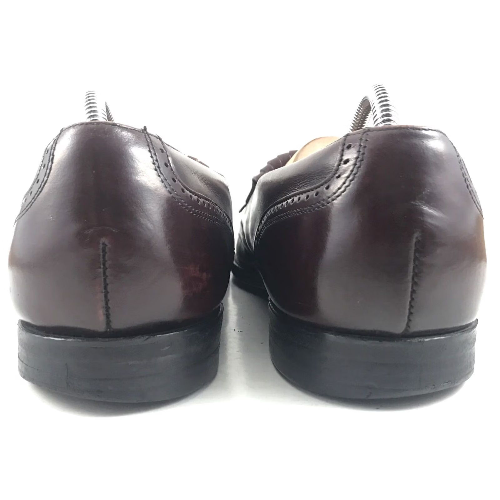 Vintage Bostonian Mens Dress Loafers Brown Leather WingTip Kilt Tassels SlipOn 10D Shoes Mens Brown Leather WingTip Brogue Tassels Slip On Loafers Size US 10 / EU 43 - 4 Thumbnail