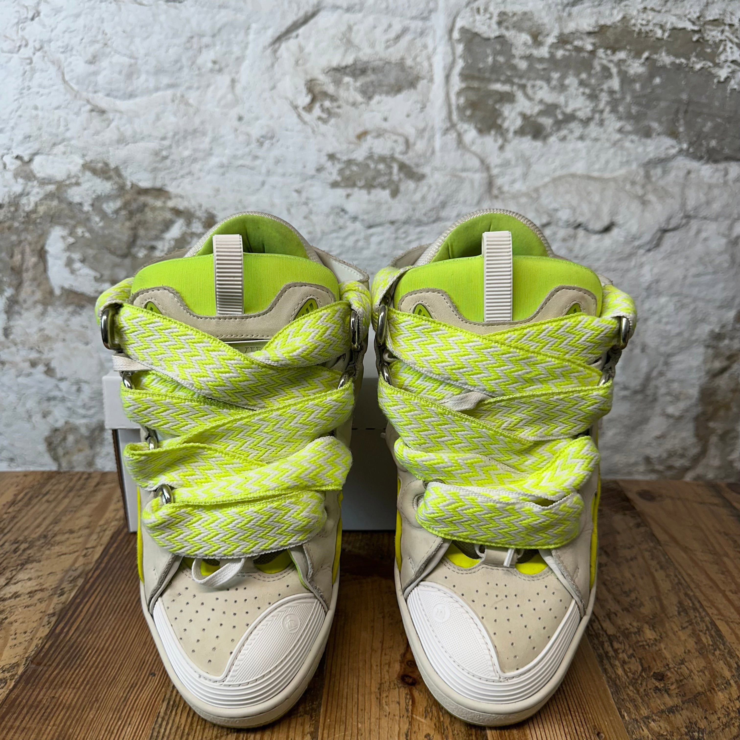 Lanvin Lanvin Curb Yellow Grey White Sneaker Sz 10 (43) Size US 10 / EU 43 - 3 Thumbnail