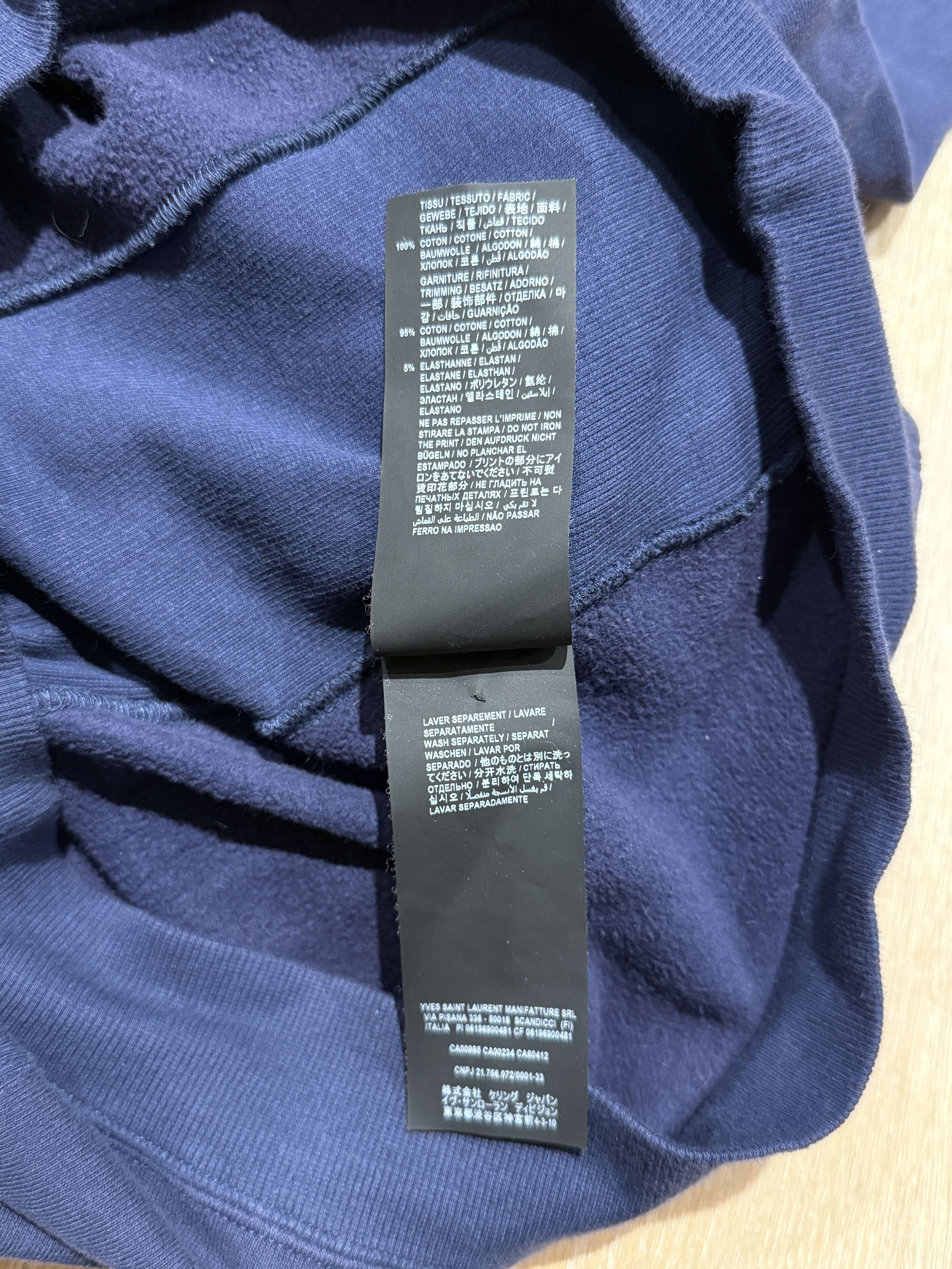 Hedi Slimane Saint Laurent Paris SS20 Amour Cruel Hoodie Size US S / EU 44-46 / 1 - 6 Thumbnail