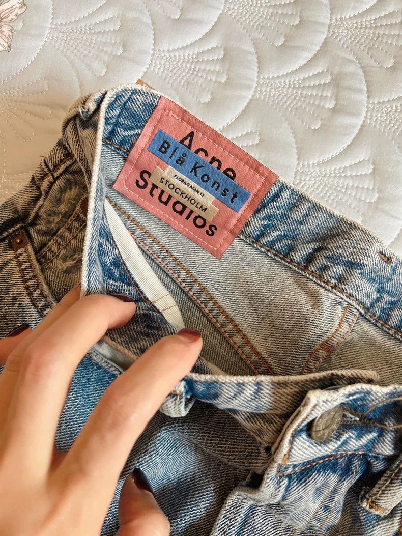 Acne Studios acne studios blue straight-leg jeans 2504-Nextarrow Size US 30 / EU 46 - 4 Thumbnail