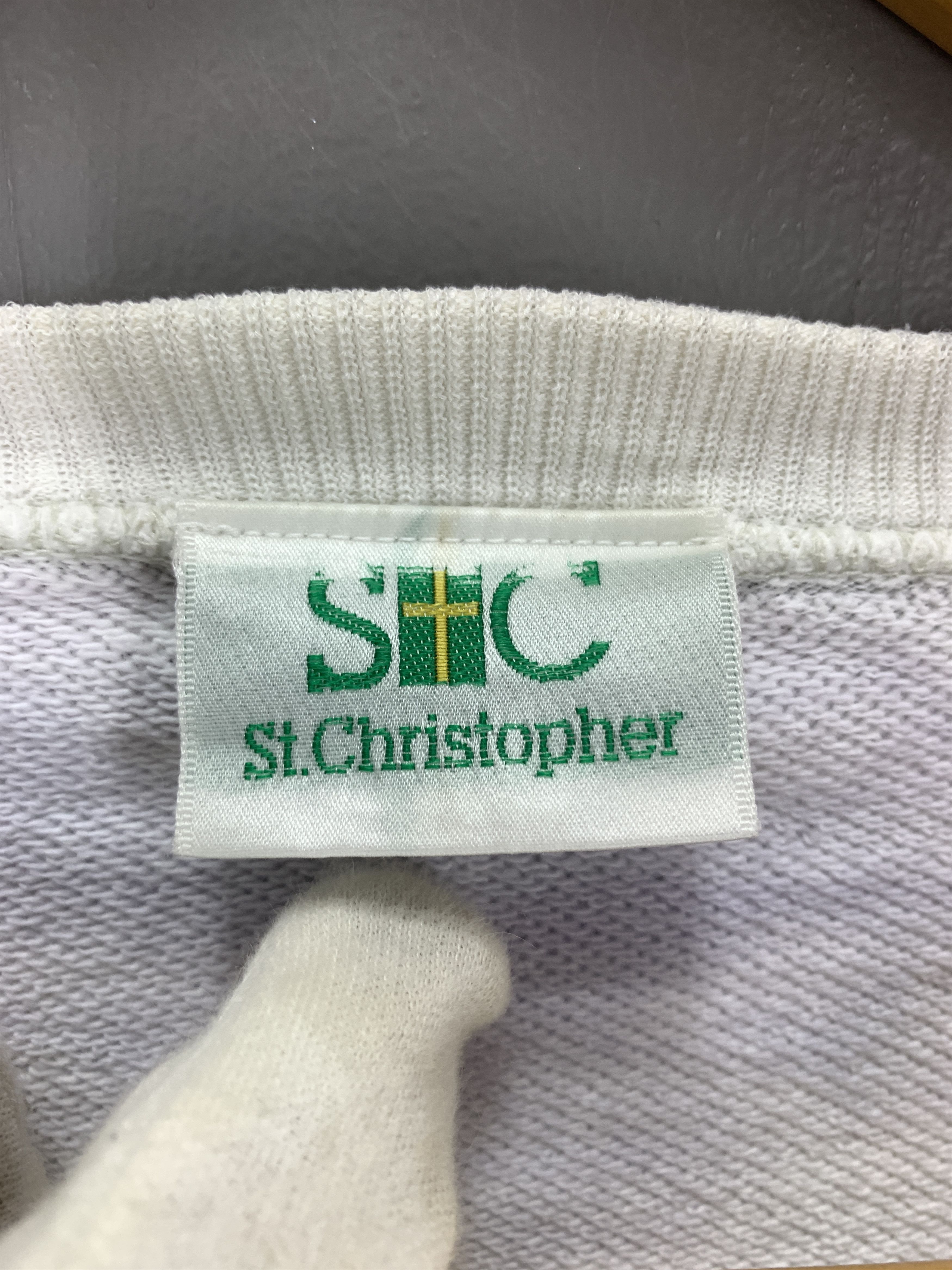 Vintage Vintage ST. CHRISTOPHER TENNIS CLUB Sweatshirt #2144/18 Size US L / EU 52-54 / 3 - 9 Thumbnail