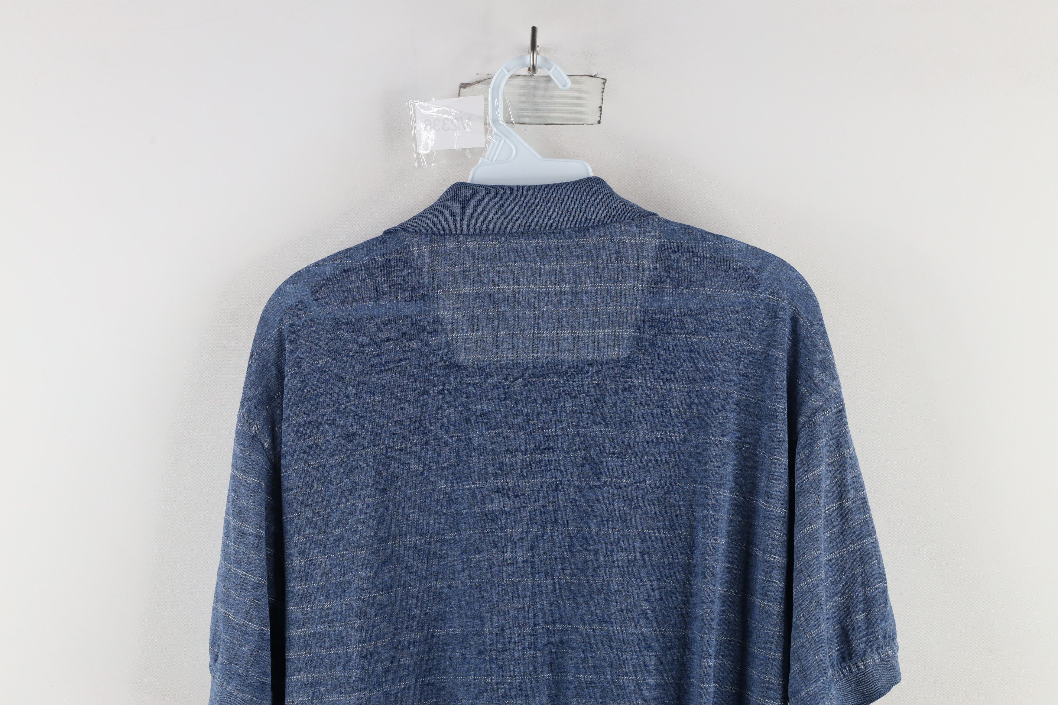 Vintage Vintage 90s Streetwear Knit Collared Polo Shirt Blue Size US M / EU 48-50 / 2 - 9 Thumbnail