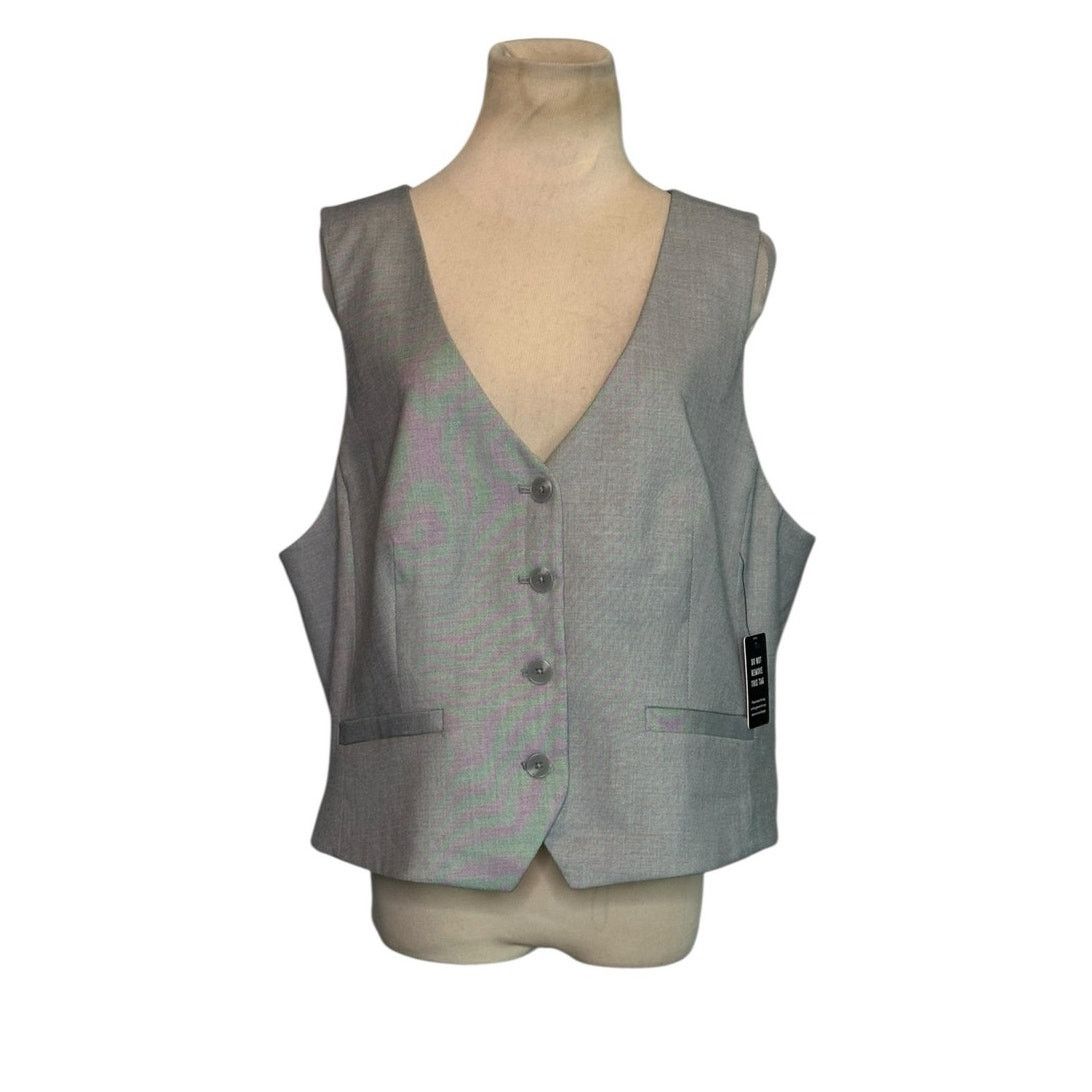 Express Express silver buttoned vest size XL Size XL / US 12-14 / IT 48-50 - 12 Thumbnail