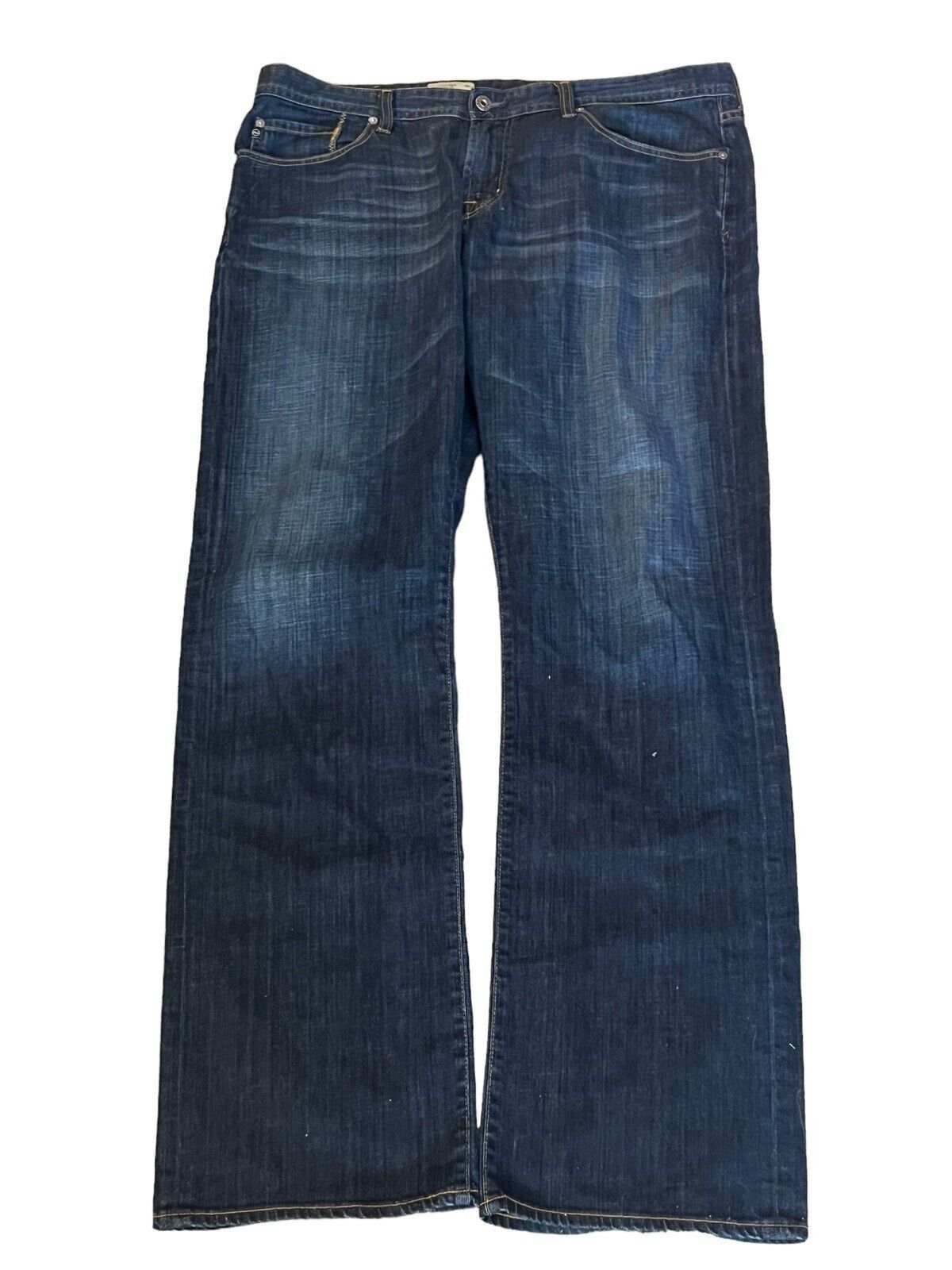AG Adriano Goldschmied Adriano Goldschmied Size 38 Straight Leg Stretch Blue Jeans Size US 38 / EU 54 - 1 Thumbnail