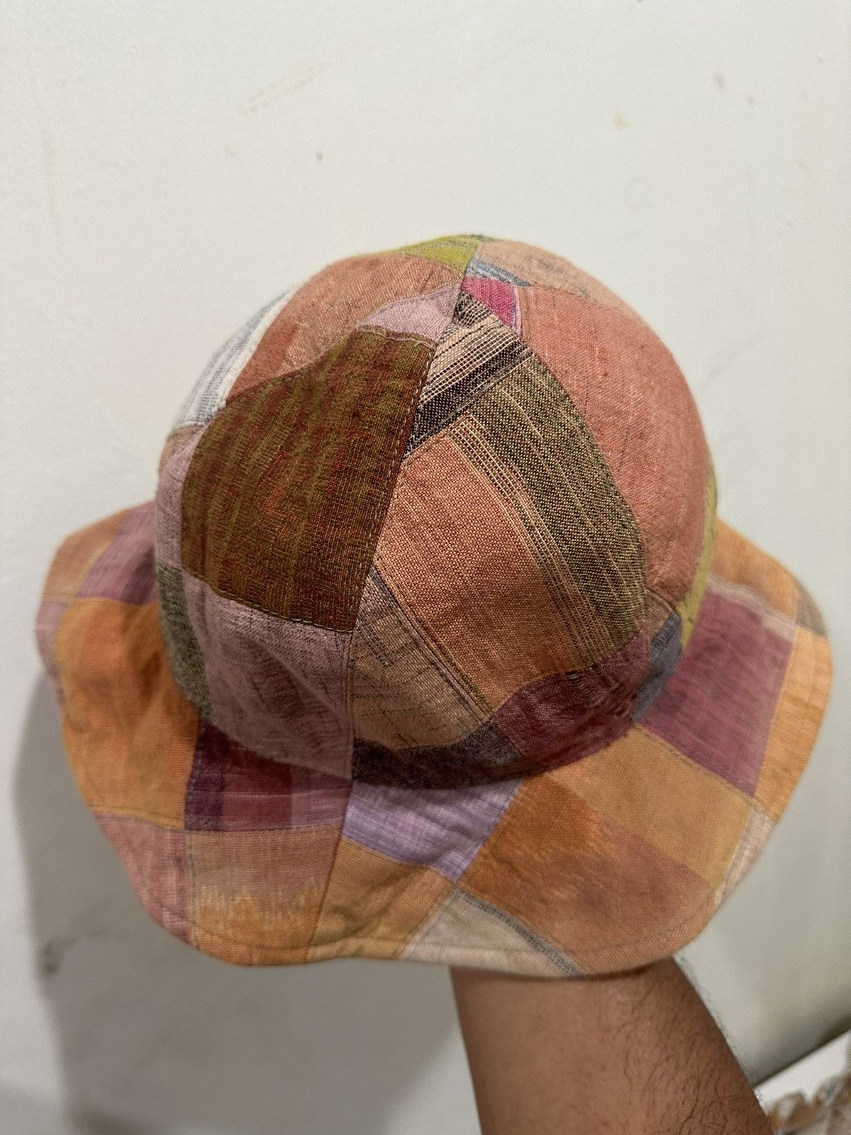 Japanese Brand Rare Patchwork Style Like Kapital Bucket Hat Size ONE SIZE - 5 Thumbnail