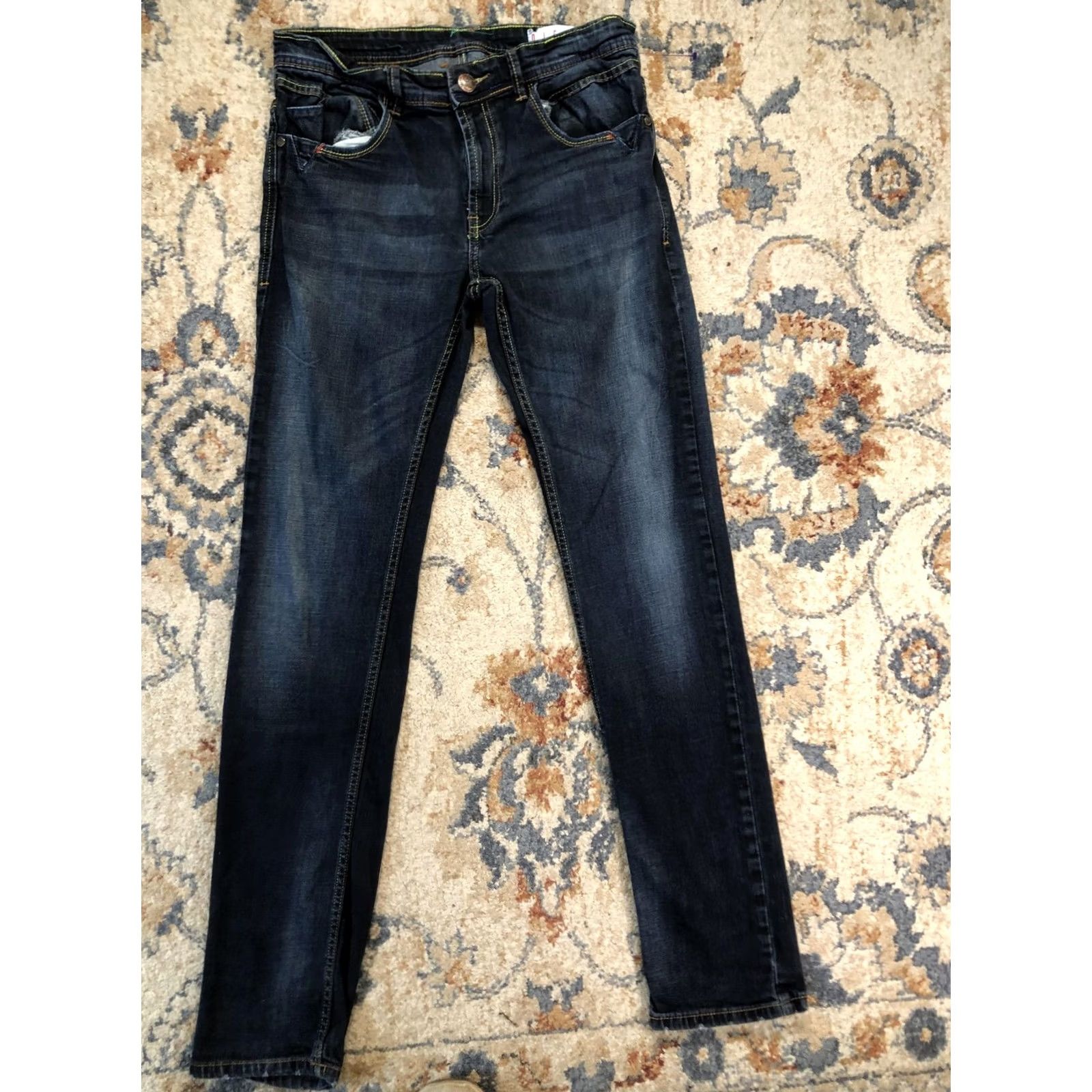 Diesel Diesel Jeans Mens Slim Skinny 30x33 Blue Dark Wash Denim Pants Casual Distressed Pockets Logo Size US 30 / EU 46 - 2 Thumbnail