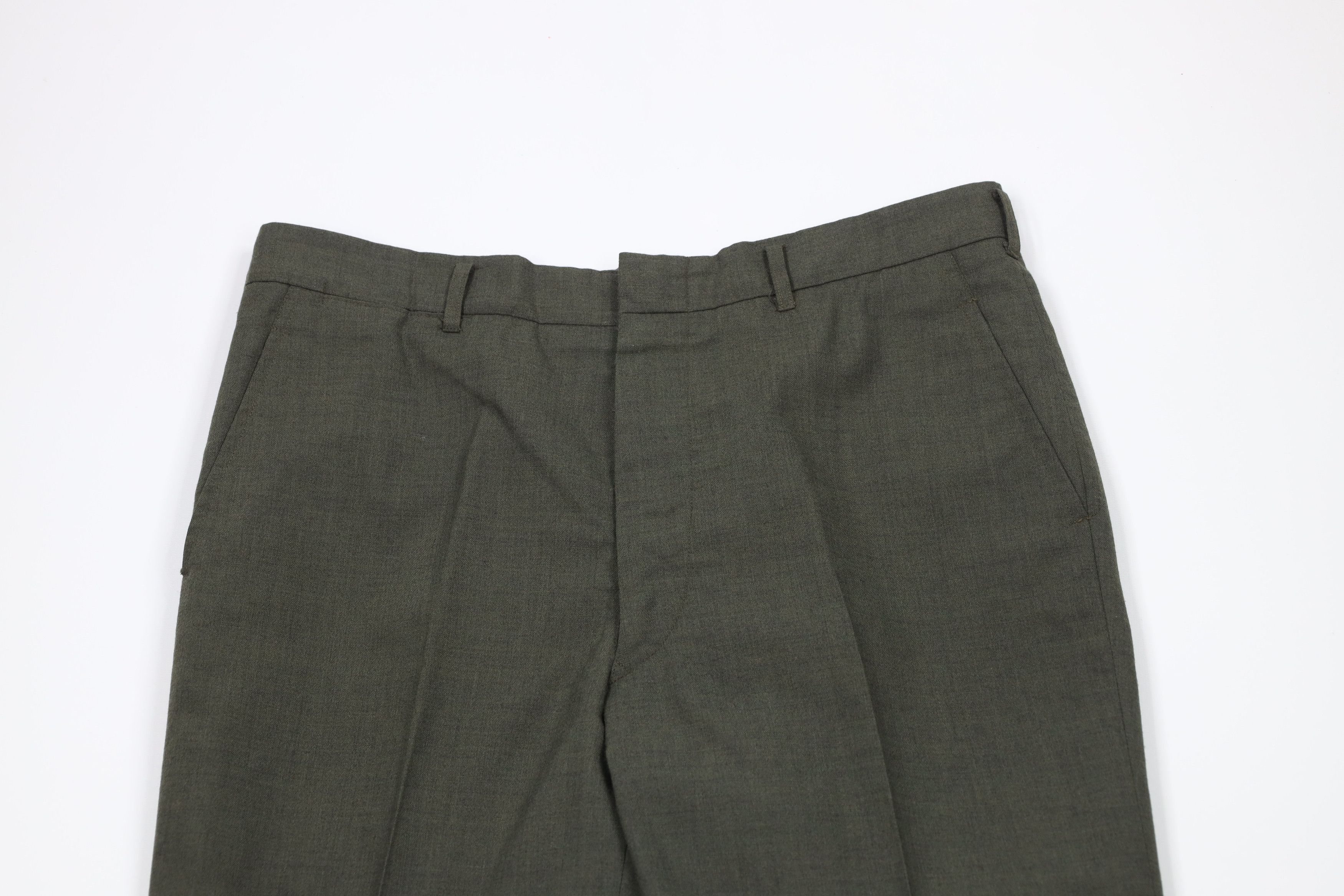 Vintage Vintage 50s 60s Streetwear Leg Chinos Pants Green USA Size US 32 / EU 48 - 2 Thumbnail