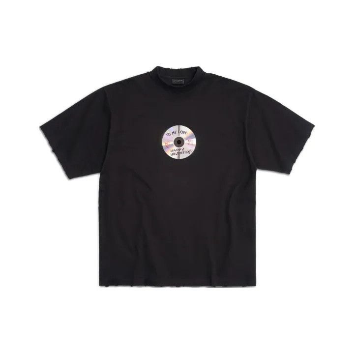 Balenciaga Balenciaga Black Short Sleeve T-Shirt with Print Size US XXS / EU 40 - 1 Thumbnail