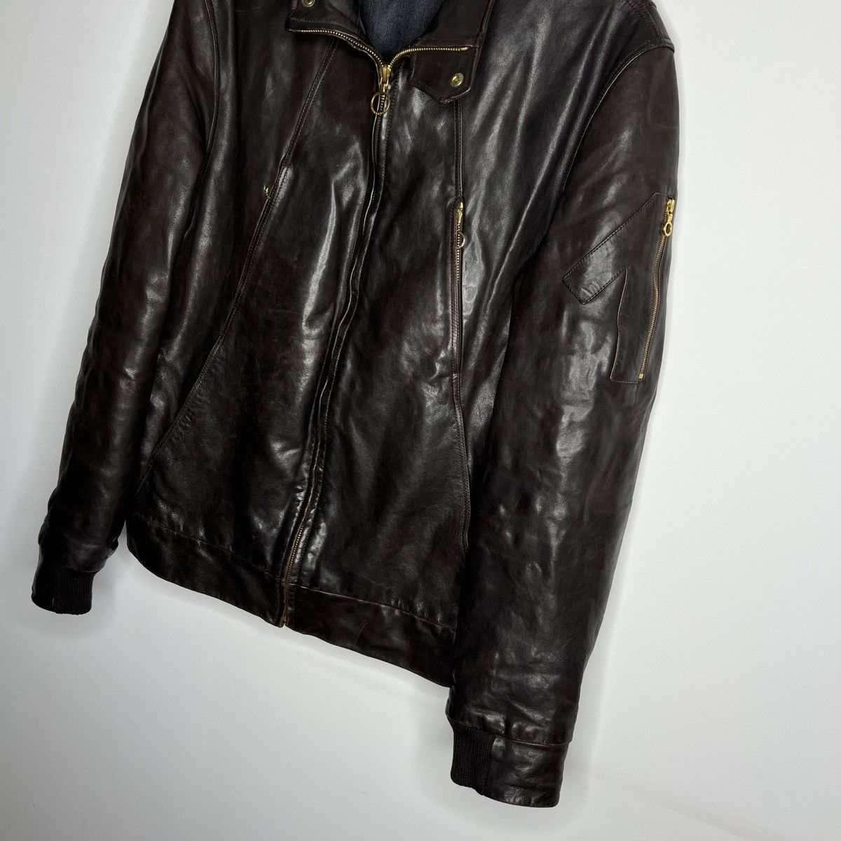 SERAPHIN Seraphin Manufacture Lamb Leather Cupro Jacket Brown Size US M / EU 48-50 / 2 - 2 Thumbnail