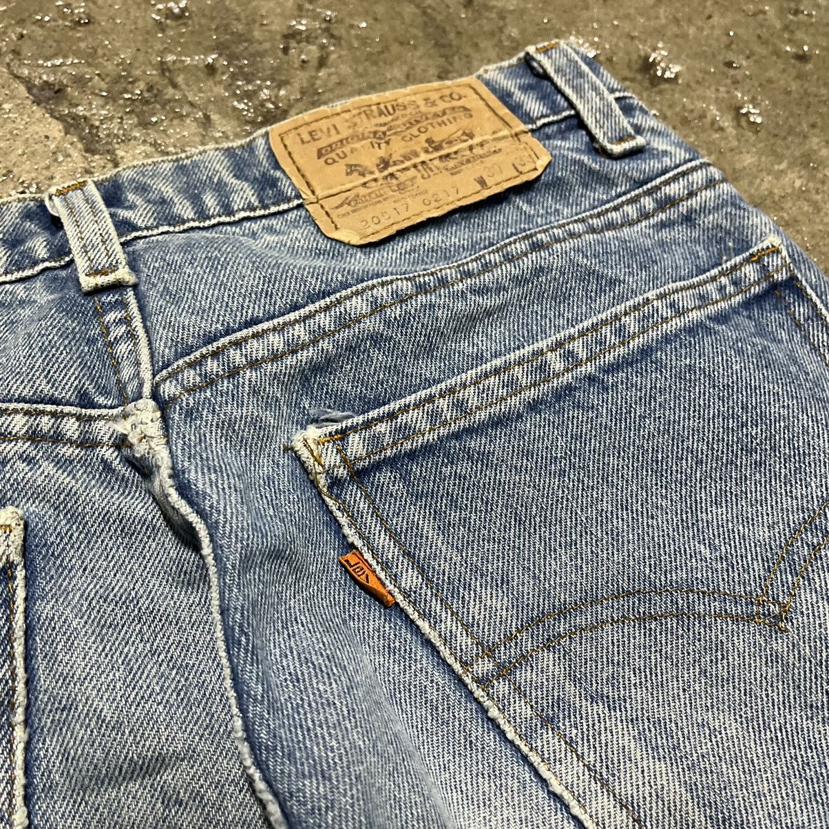 Crazy Vintage 80s Levi's 517 Orange Tab Faded Flare Jeans