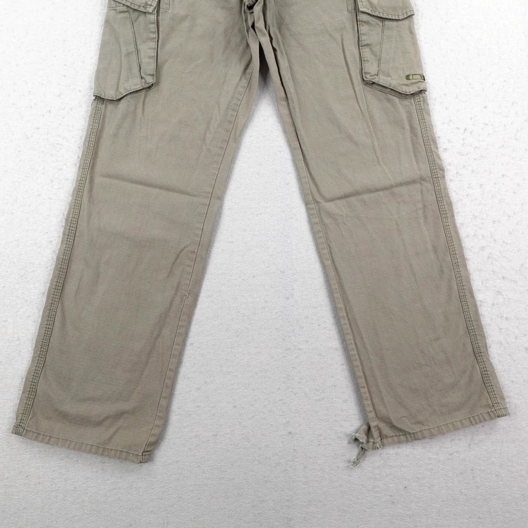 Oakley OAKLEY Cargo Pants Men's 30x32 Green Ripstop Utility Distressed Relaxed Fit Tactical Size US 30 / EU 46 - 3 Thumbnail