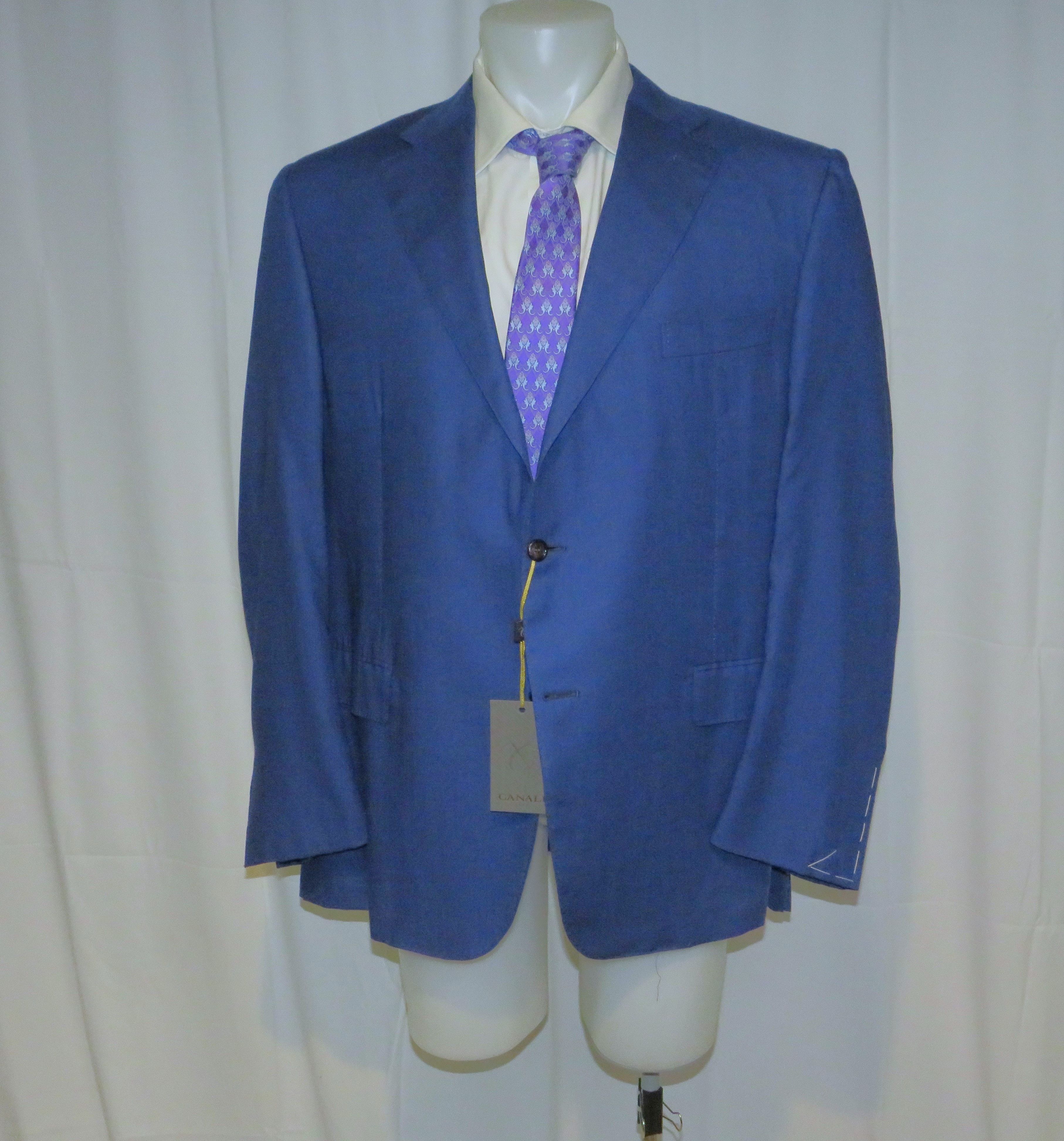 Canali 1934 Exclusive 100% Cashmere Two Button Blazer 54R NWT $3250 Size 54R - 1 Thumbnail